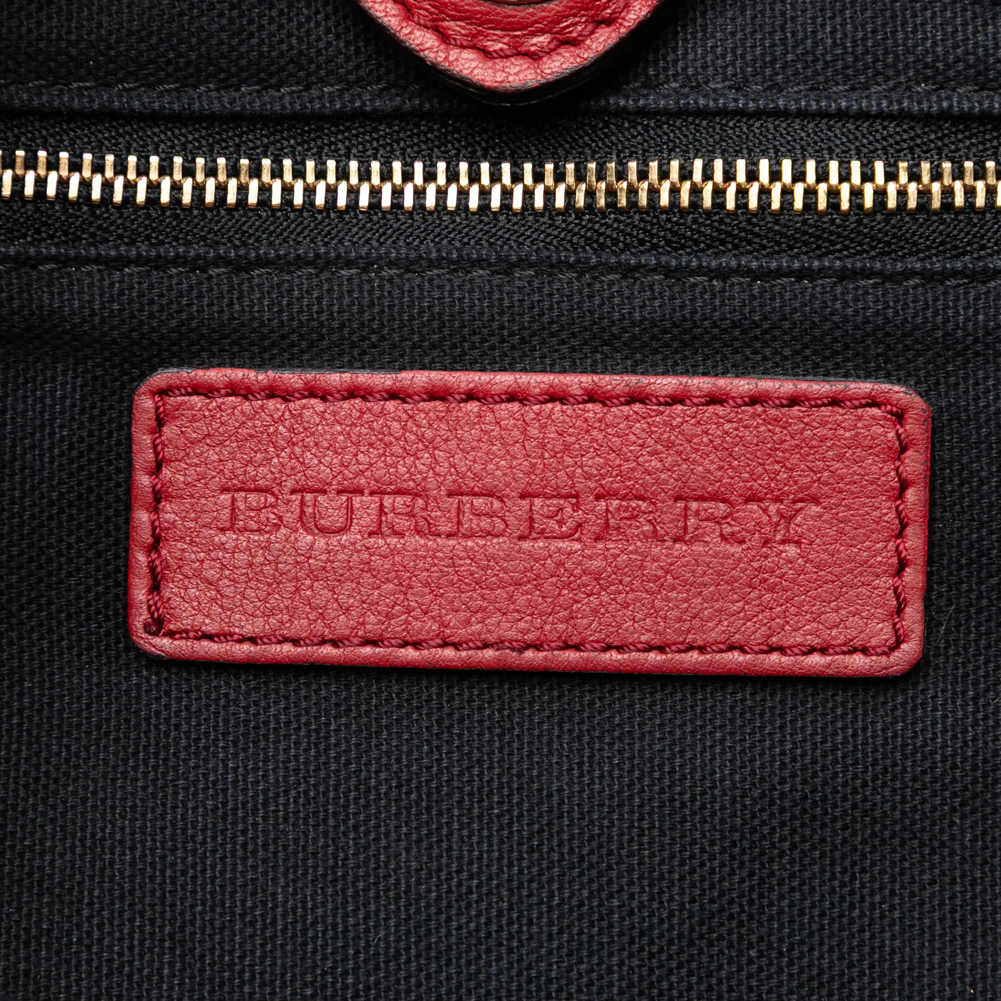 Little Crush Crossbody Bag Leather and House Check Canvas - Image 5