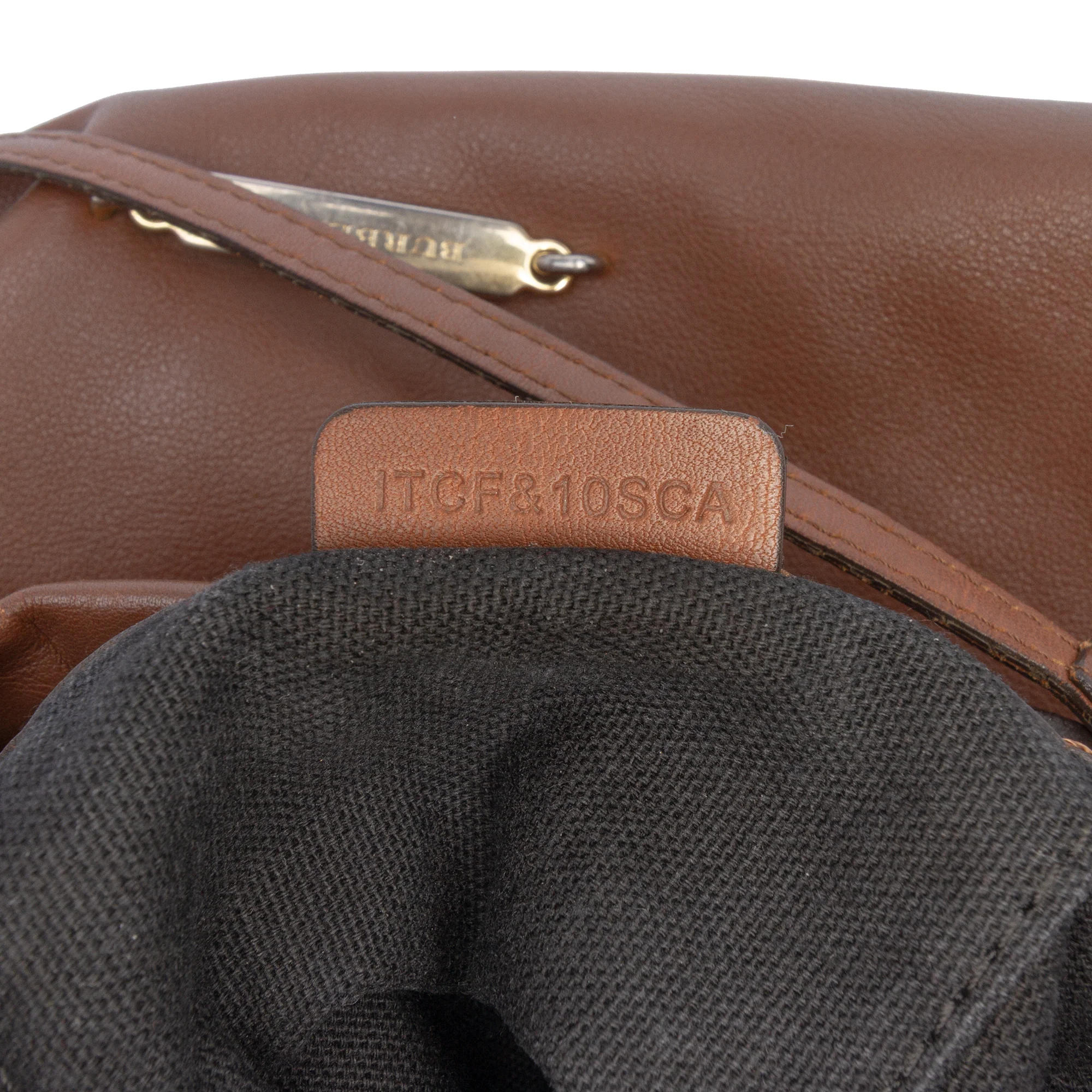 Little Crush Crossbody Bag Leather and House Check Canvas - Image 6