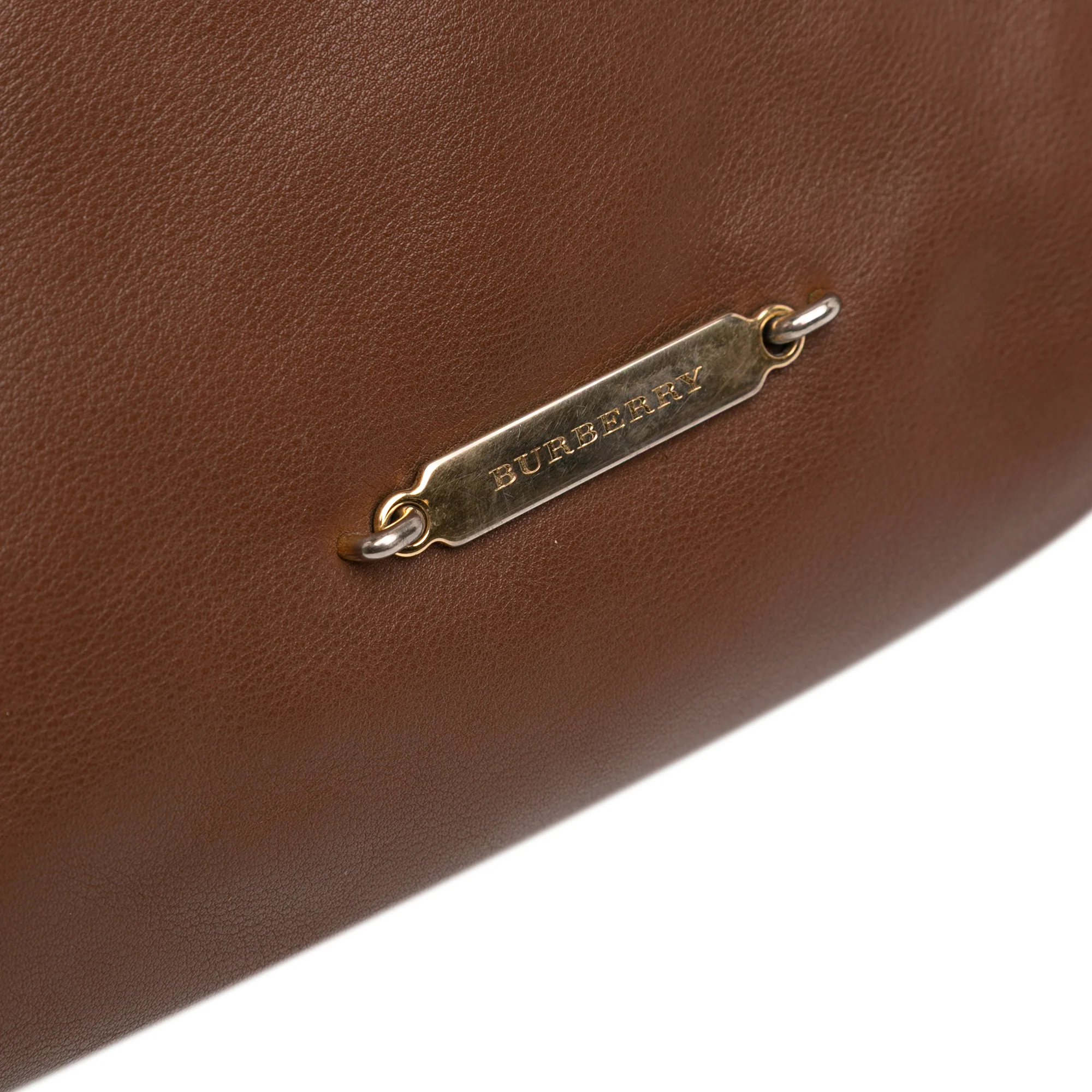 Little Crush Crossbody Bag Leather and House Check Canvas - Image 7
