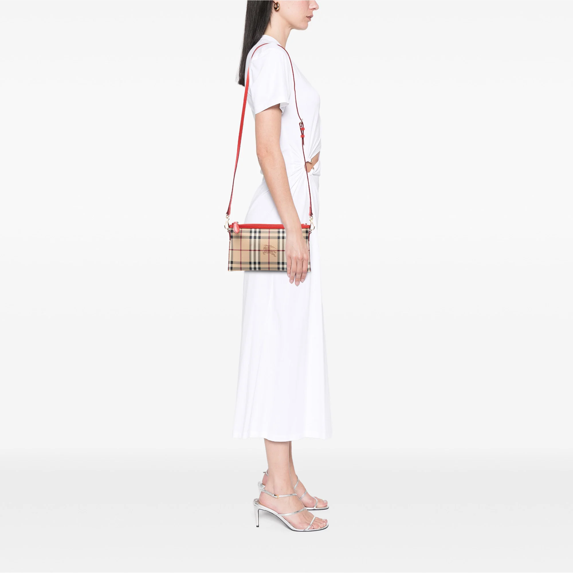 Peyton Crossbody Bag Haymarket Coated Canvas - Image 7