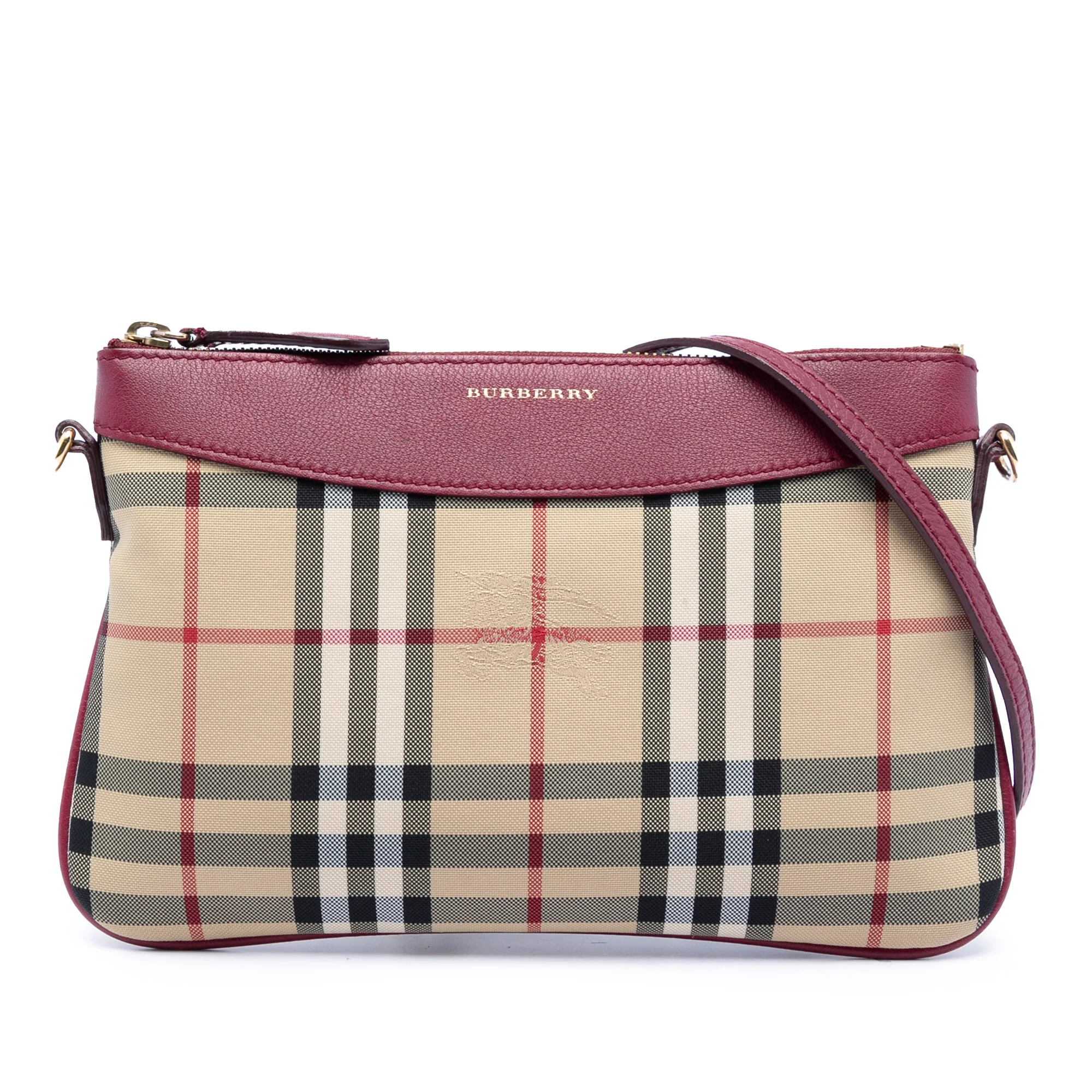 Peyton Crossbody Bag Horseferry Check Canvas