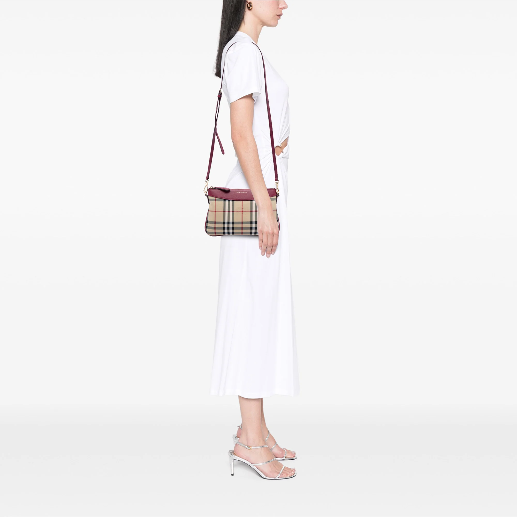 Peyton Crossbody Bag Horseferry Check Canvas - Image 7