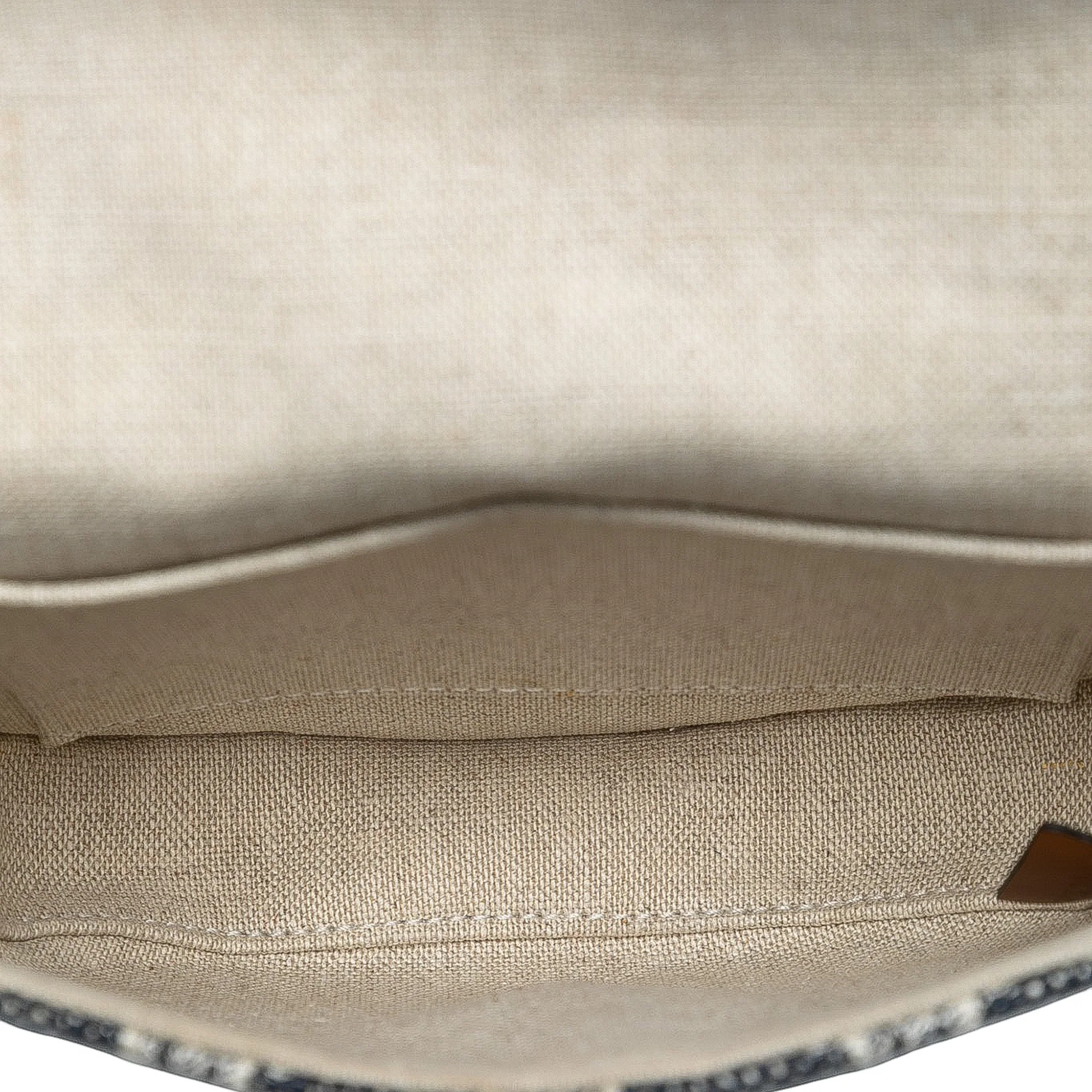Besace Flap Bag Triomphe Coated Canvas Mini - Image 4