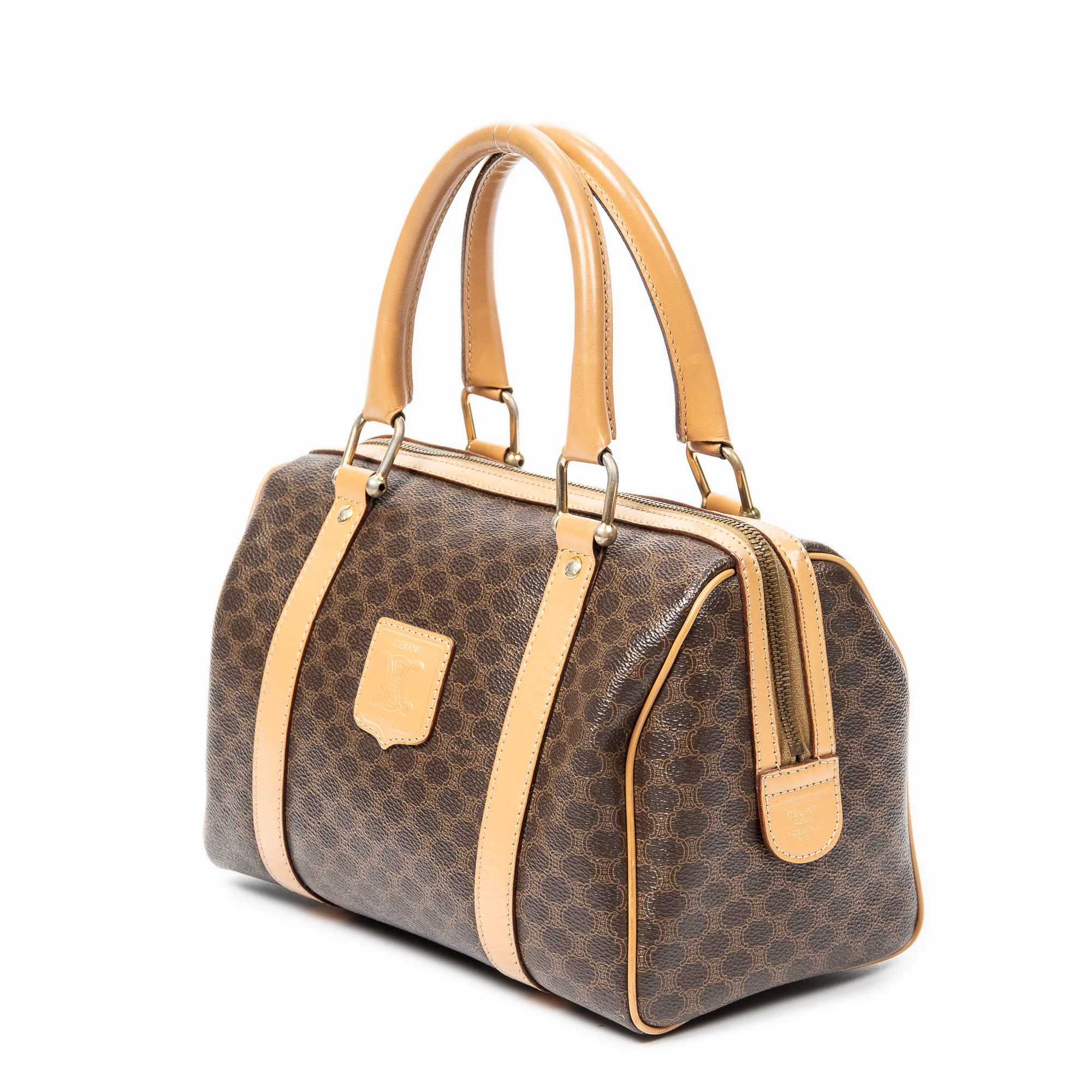 Boston Bag Triomphe Coated Canvas Small - Image 2