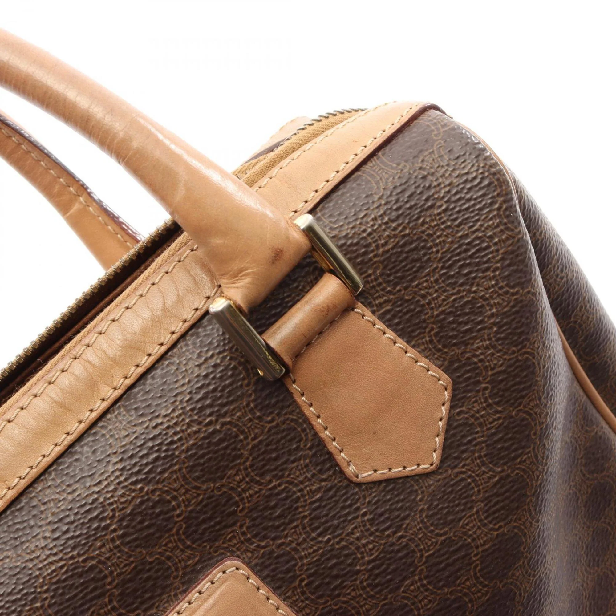 Boston Bag Triomphe Coated Canvas Small - Image 9