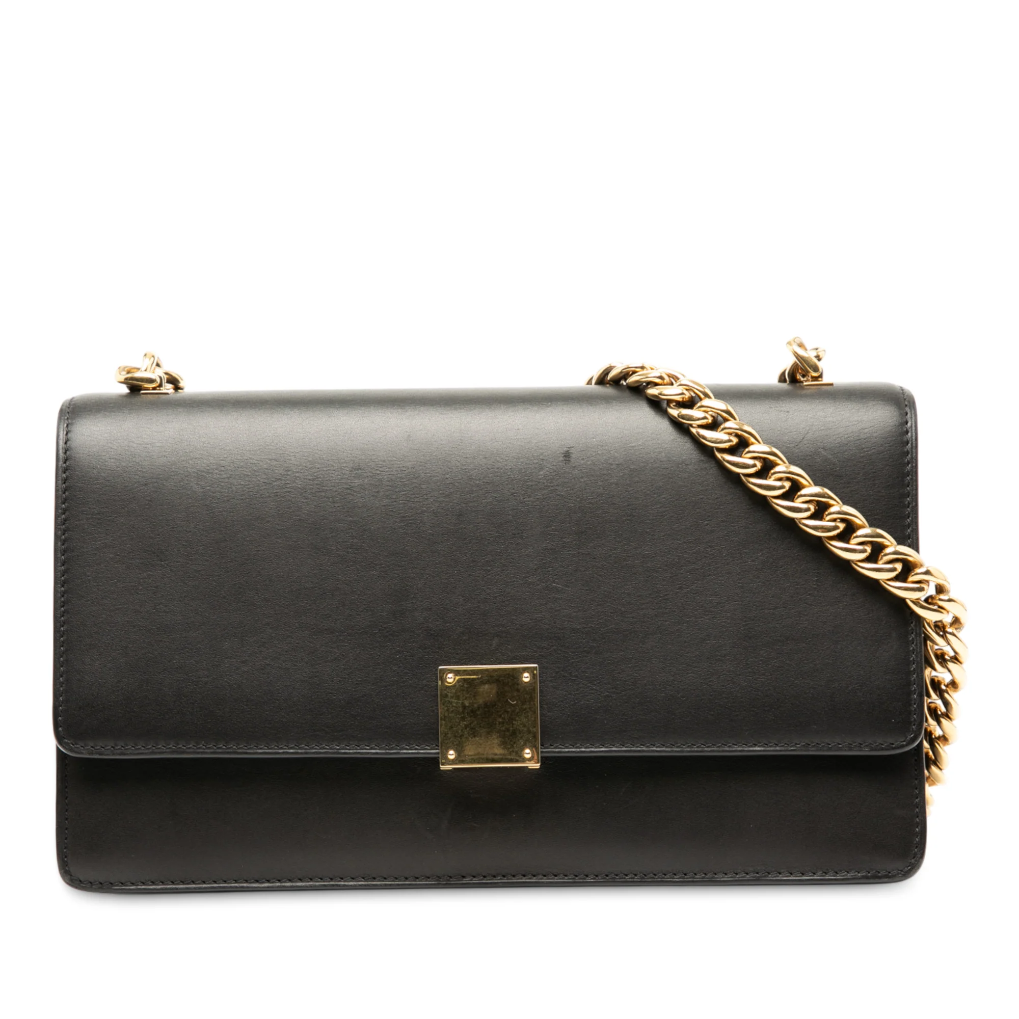 Case Chain Flap Bag Leather Medium