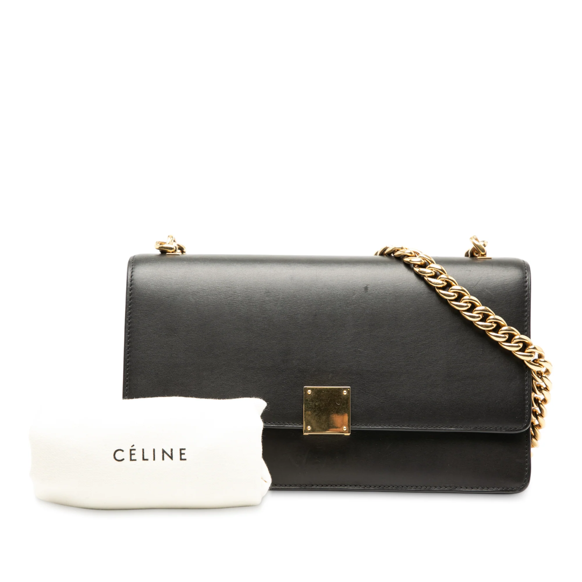 Case Chain Flap Bag Leather Medium - Image 7
