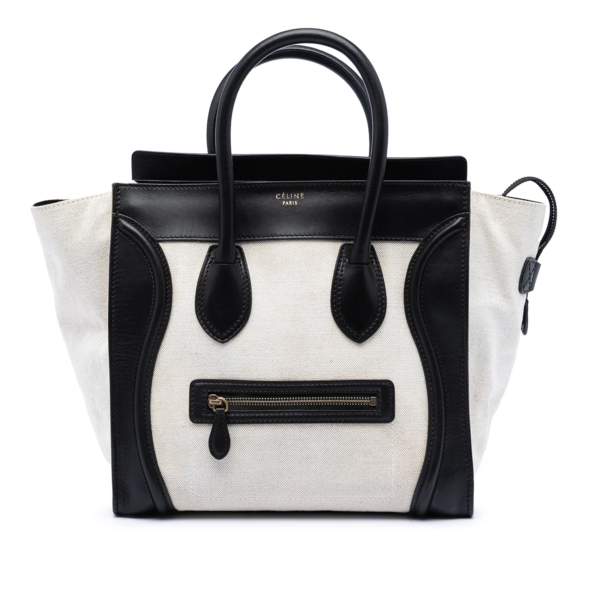 Luggage Bag Canvas and Leather Mini