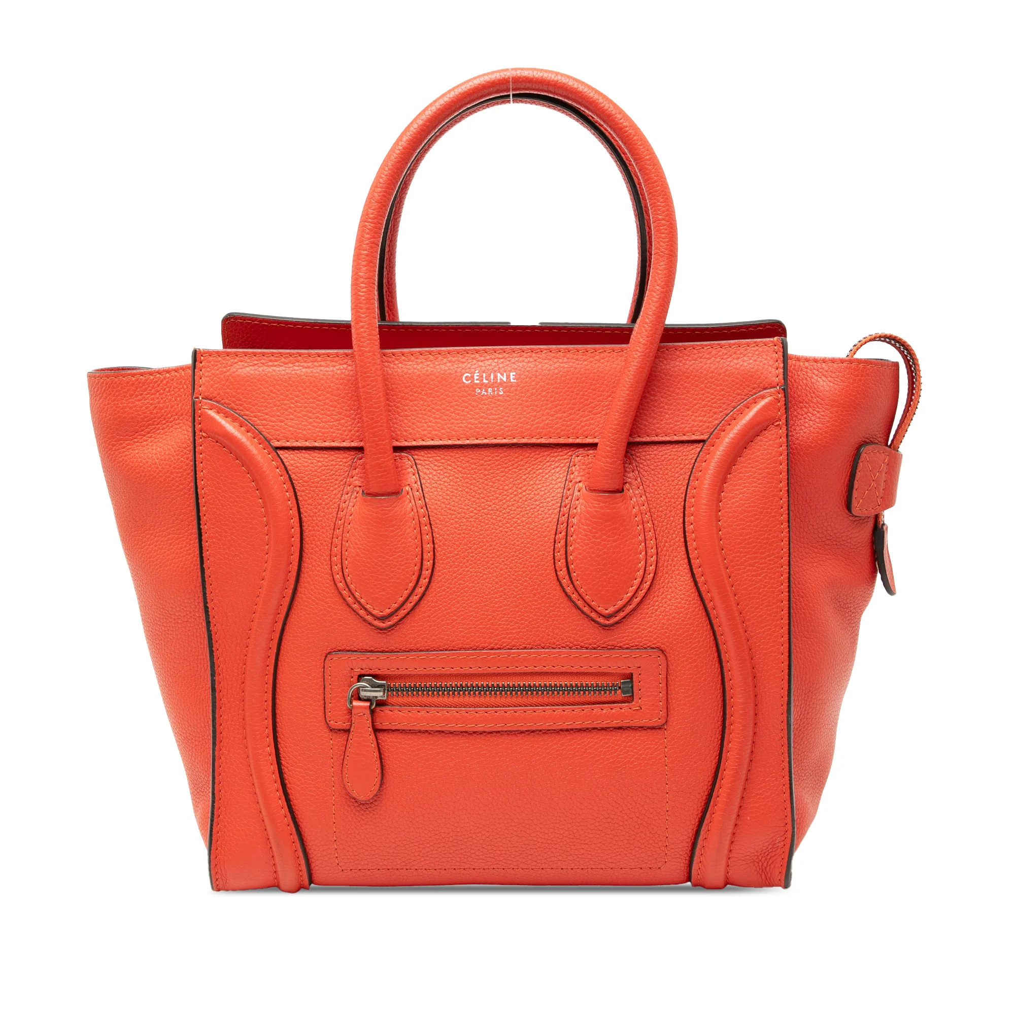 Luggage Bag Grainy Leather Micro