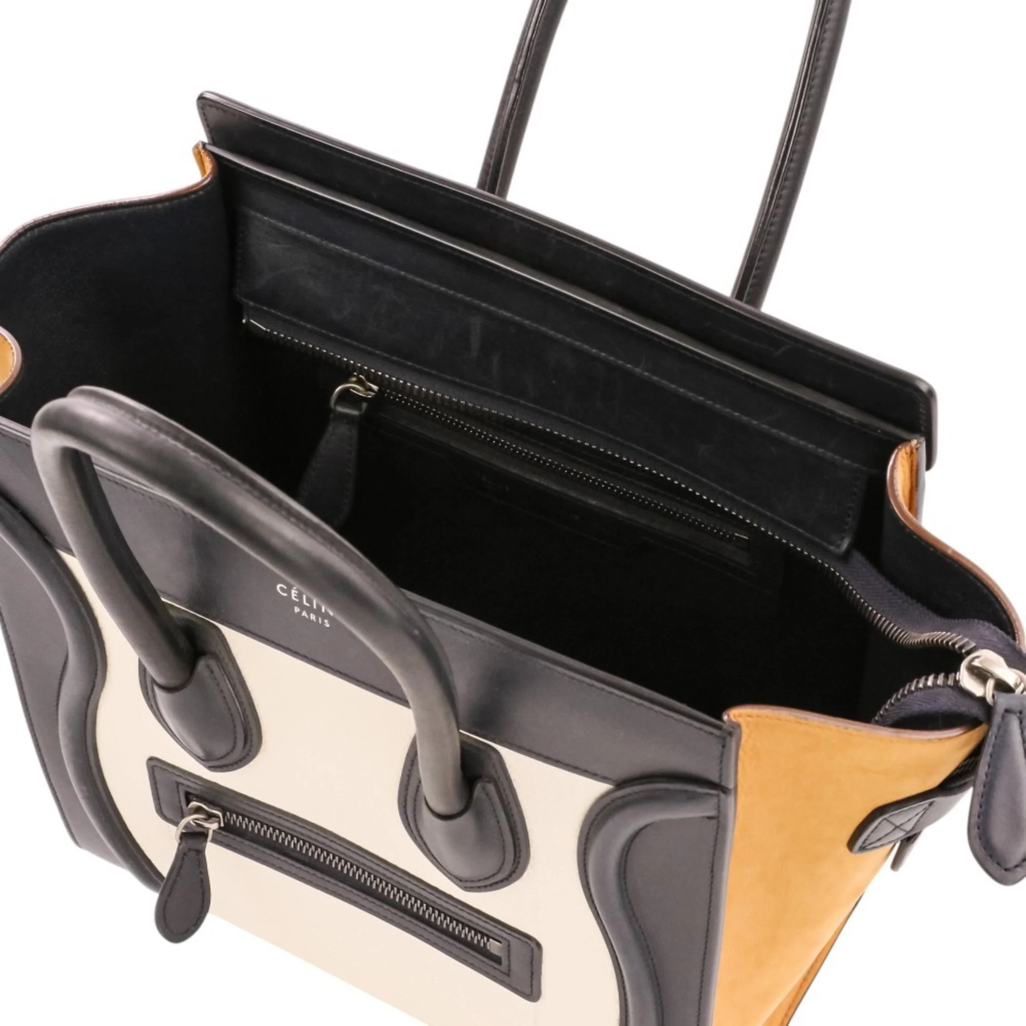 Tricolor Luggage Bag Leather Micro - Image 7