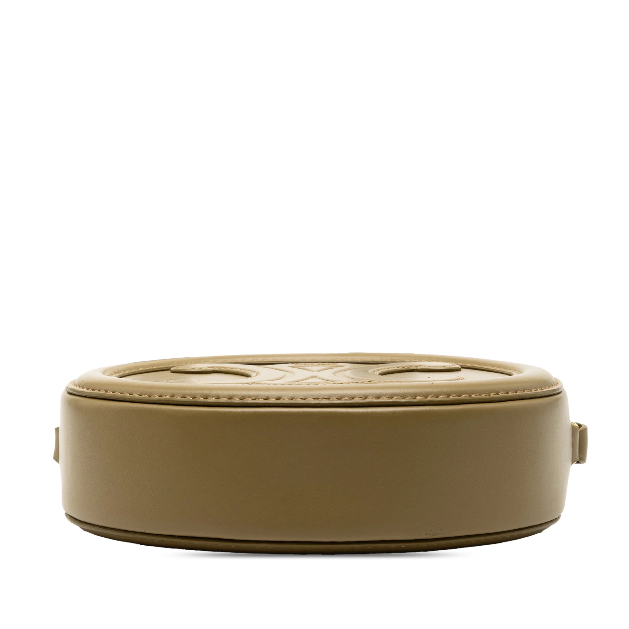 Triomphe Oval Crossbody Bag Leather - Image 3