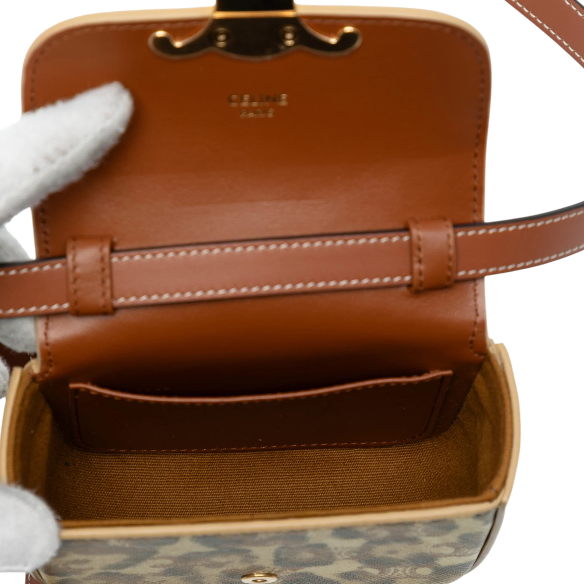Triomphe Shoulder Bag Triomphe Coated Canvas Medium - Image 4