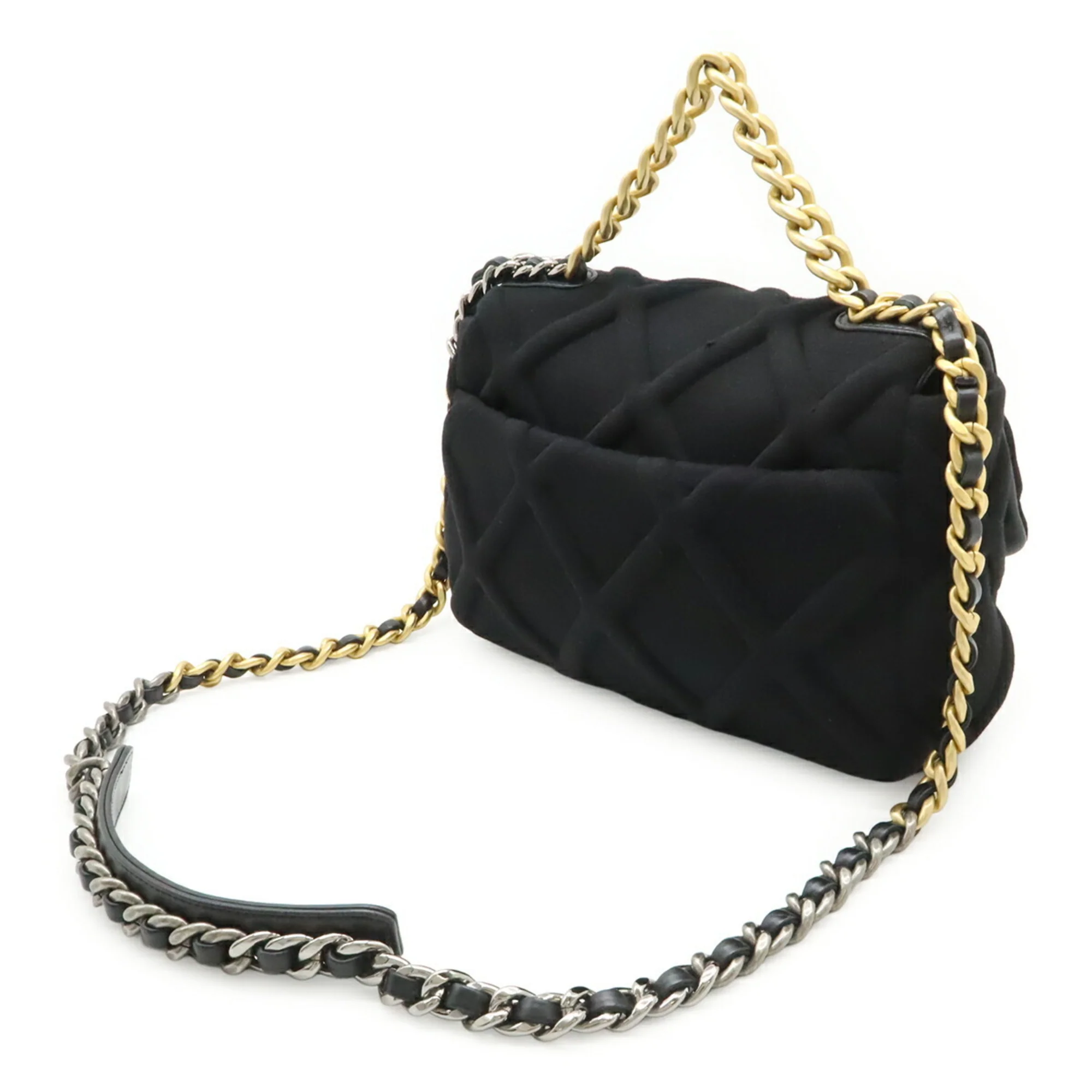 19 Flap Bag Quilted Jersey Large - Image 3