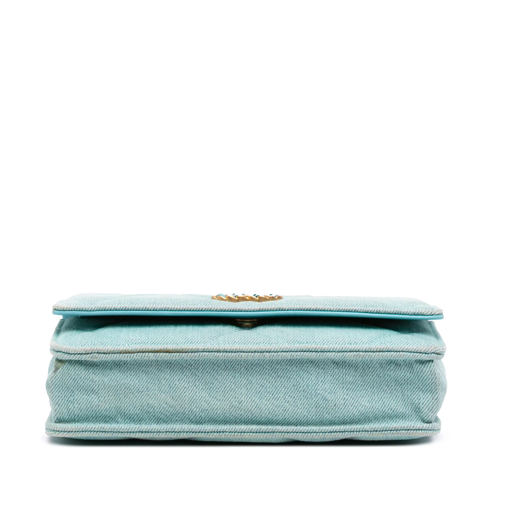 19 Wallet on Chain Quilted Denim - Image 3
