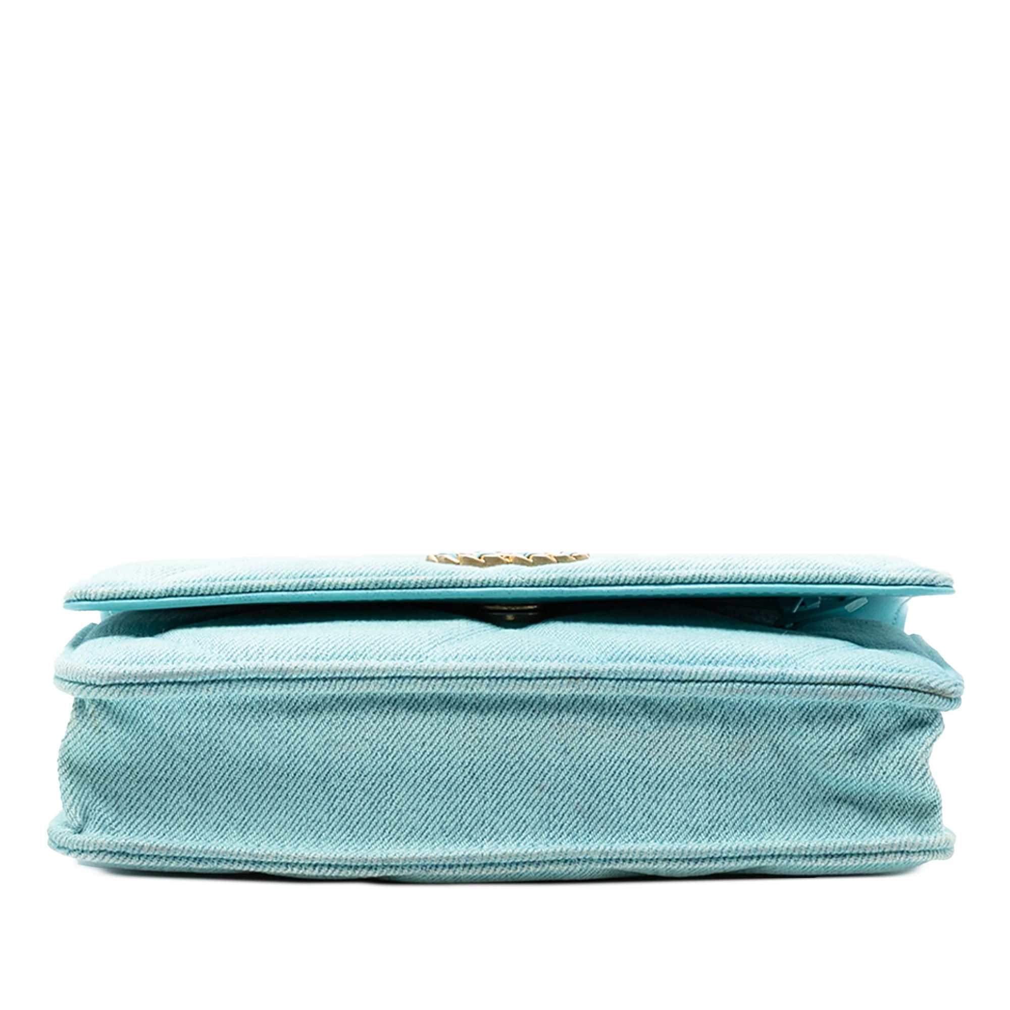 19 Wallet on Chain Quilted Denim - Image 3