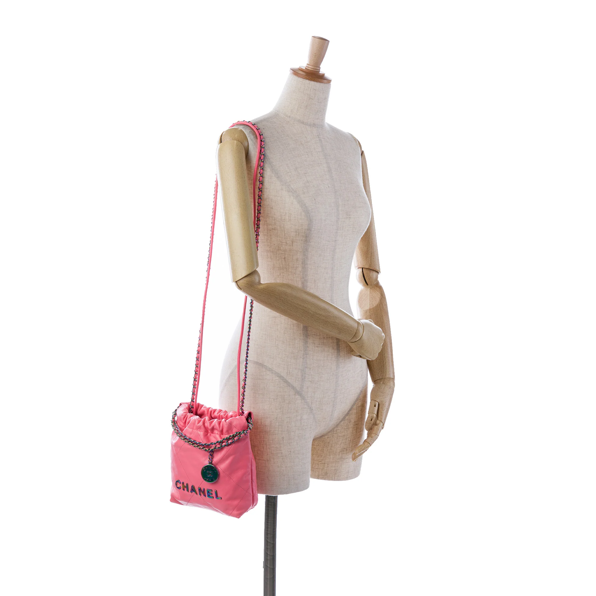 22 Chain Hobo Quilted Calfskin Mini - Image 8