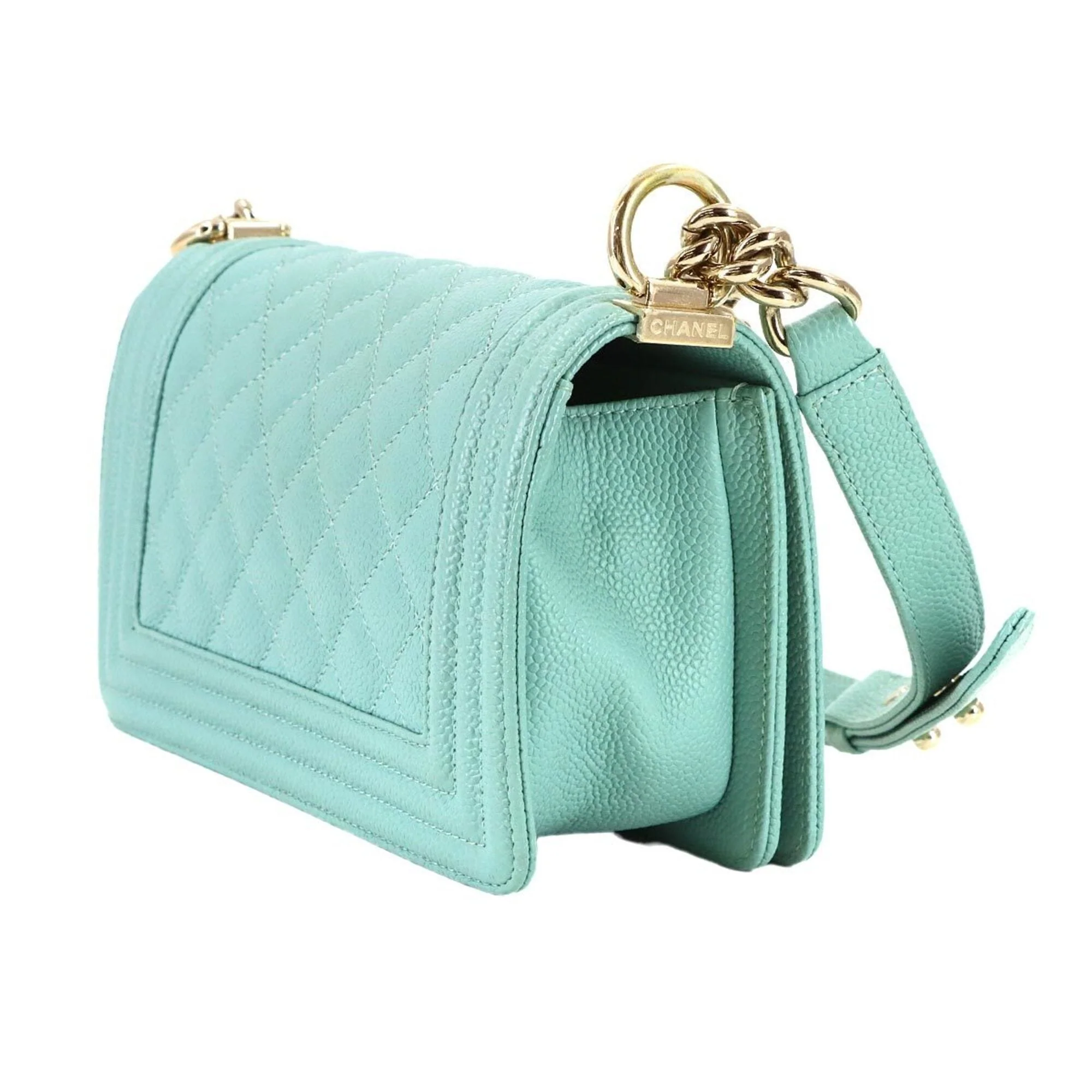 Boy Flap Bag Quilted Caviar Small - Image 4