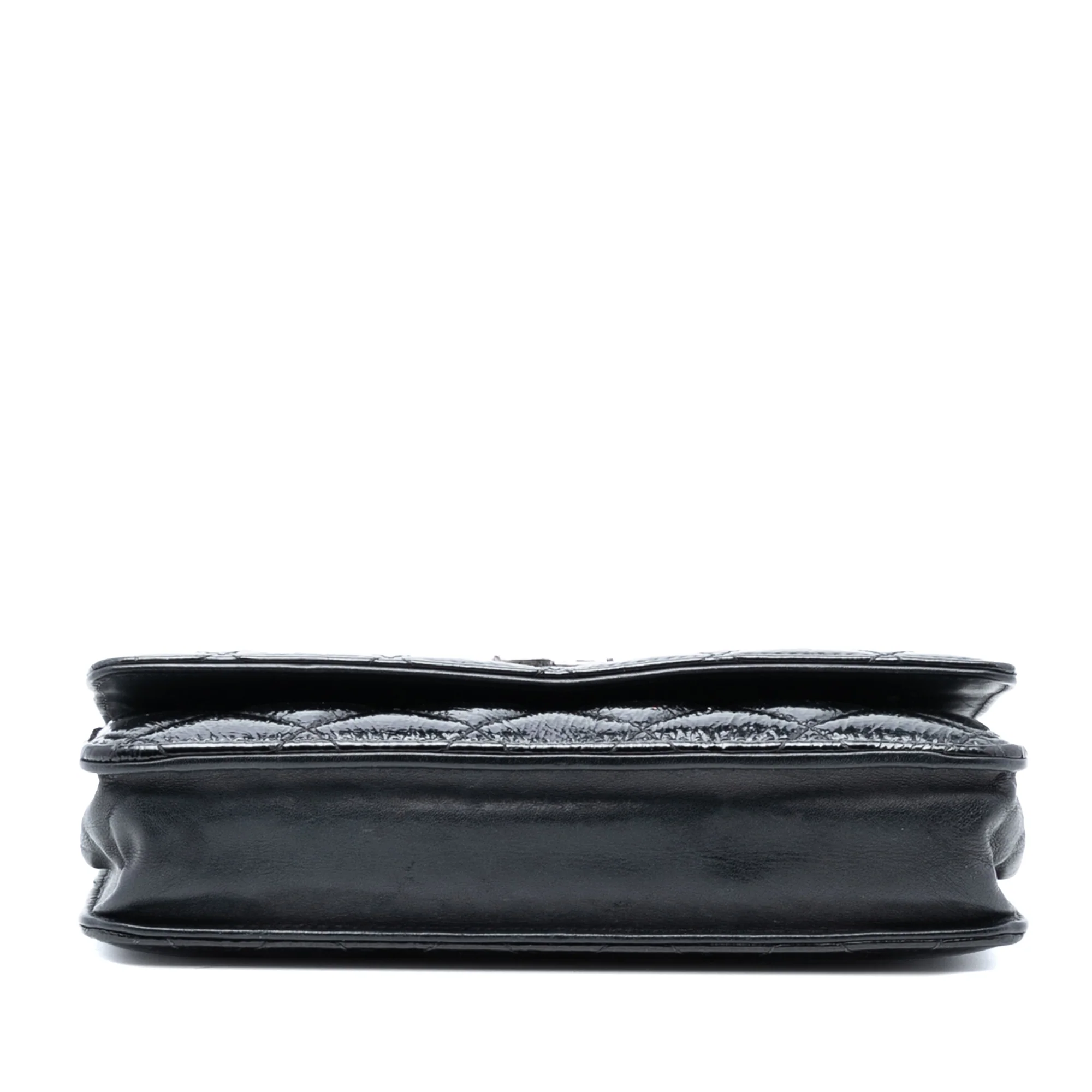 Brilliant Wallet on Chain Quilted Patent - Image 3