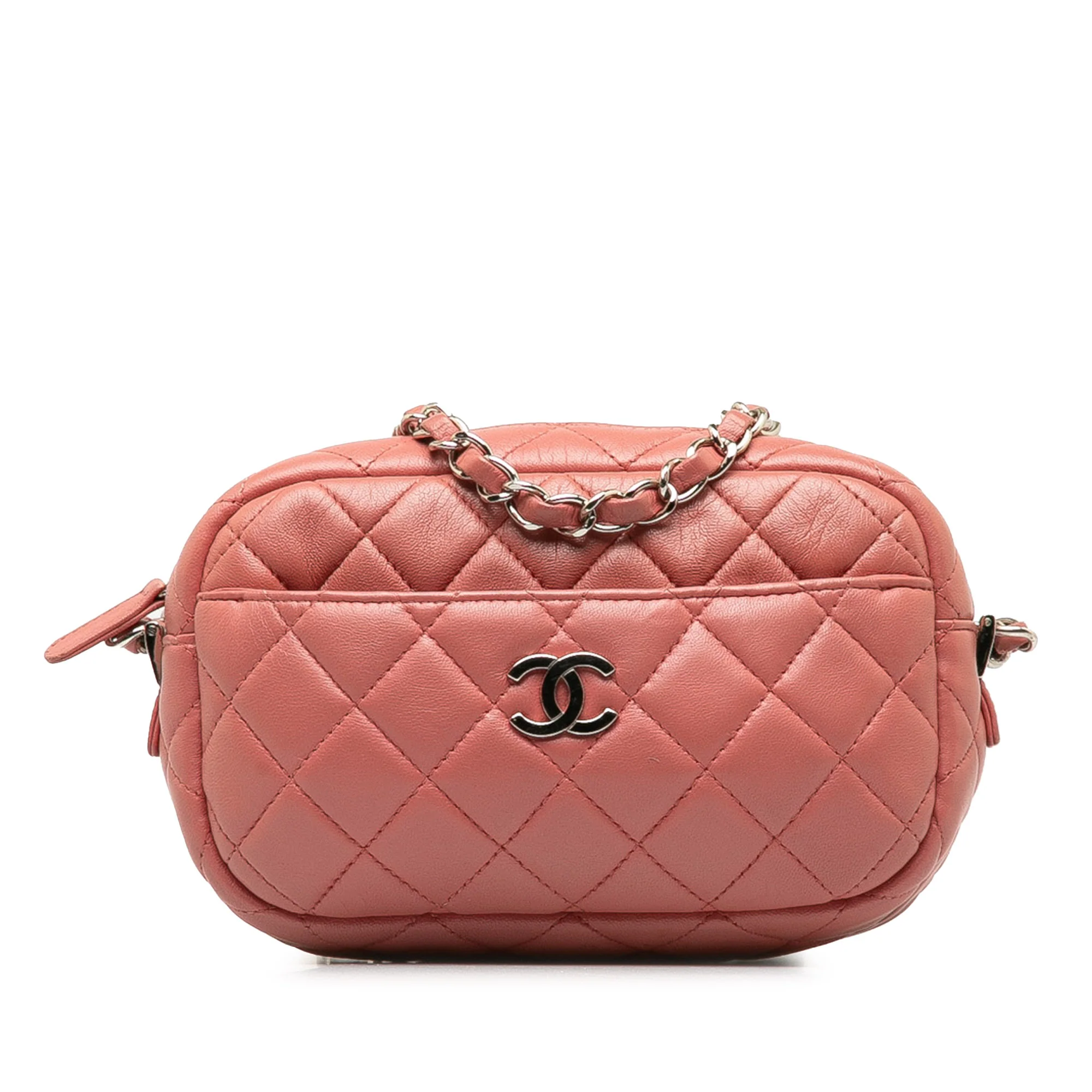 Camera Case Bag Quilted Lambskin Mini