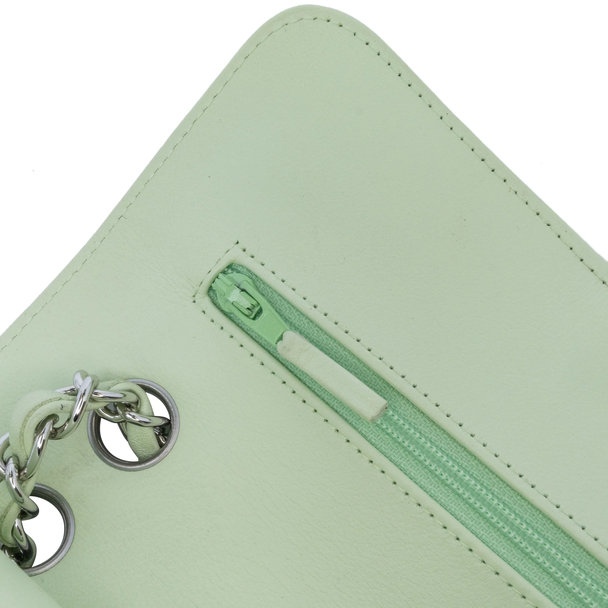 Classic Double Flap Bag Chevron Lambskin Small - Image 7