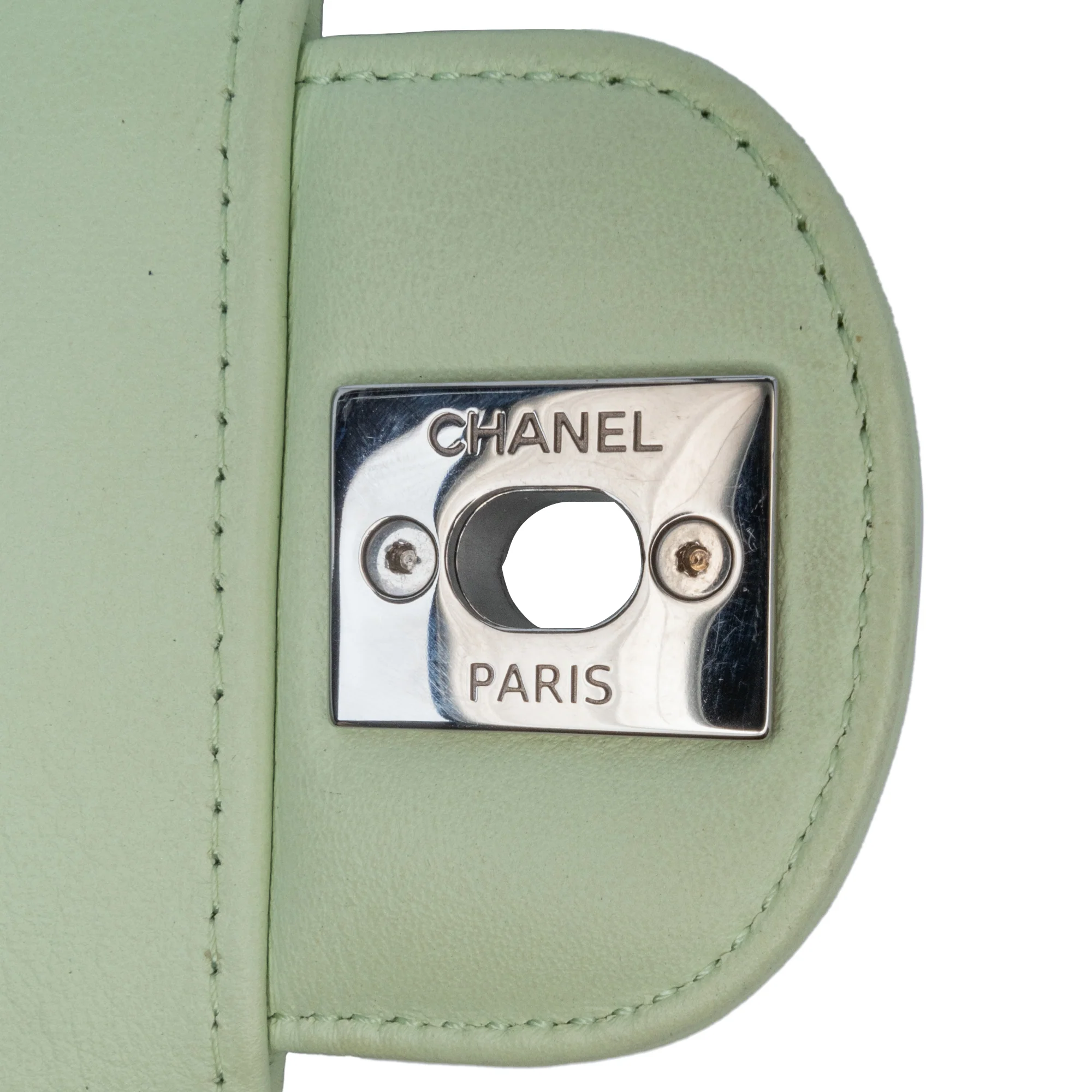 Classic Double Flap Bag Chevron Lambskin Small - Image 9