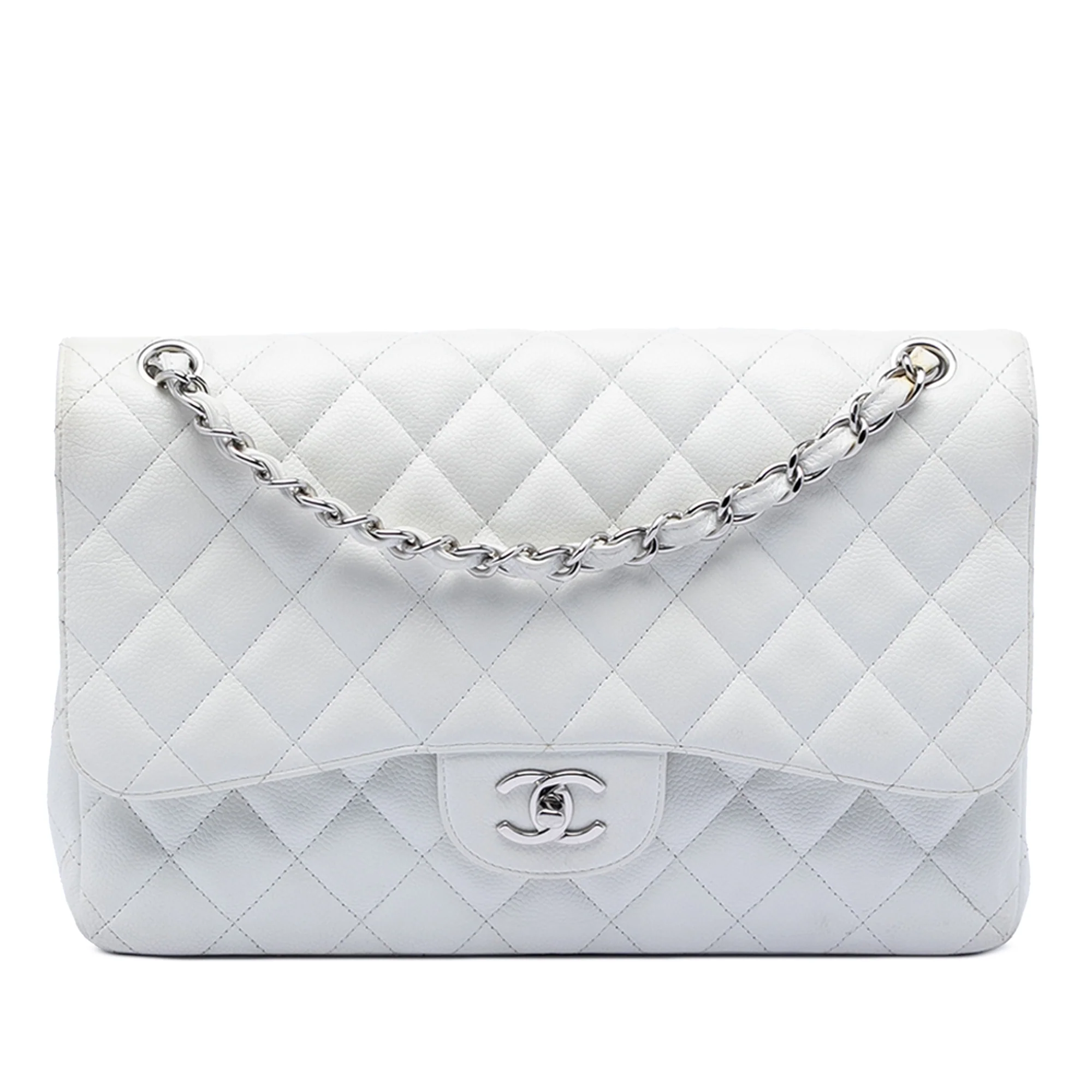 Classic Double Flap Bag Quilted Caviar Jumbo