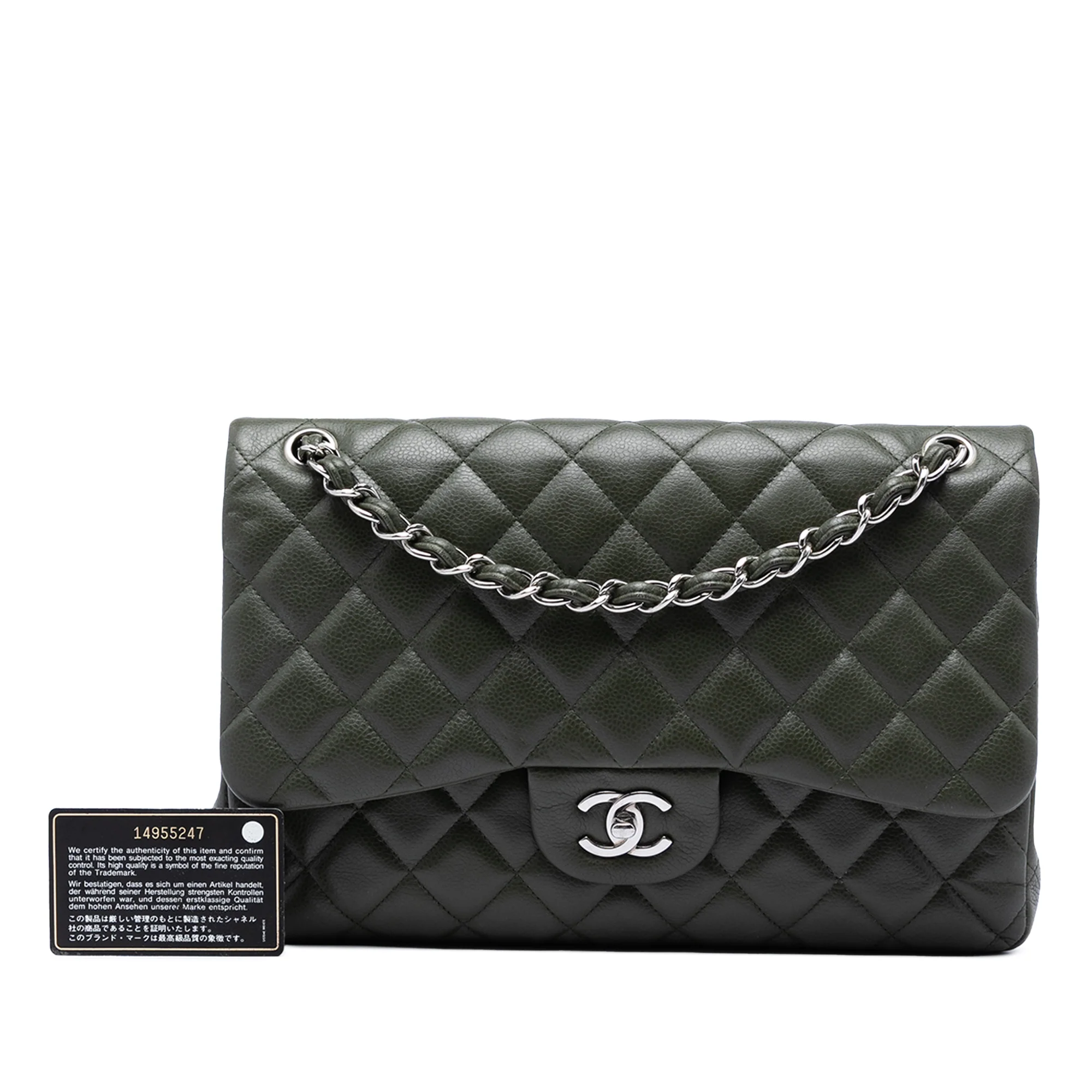 Classic Double Flap Bag Quilted Caviar Jumbo - Image 6