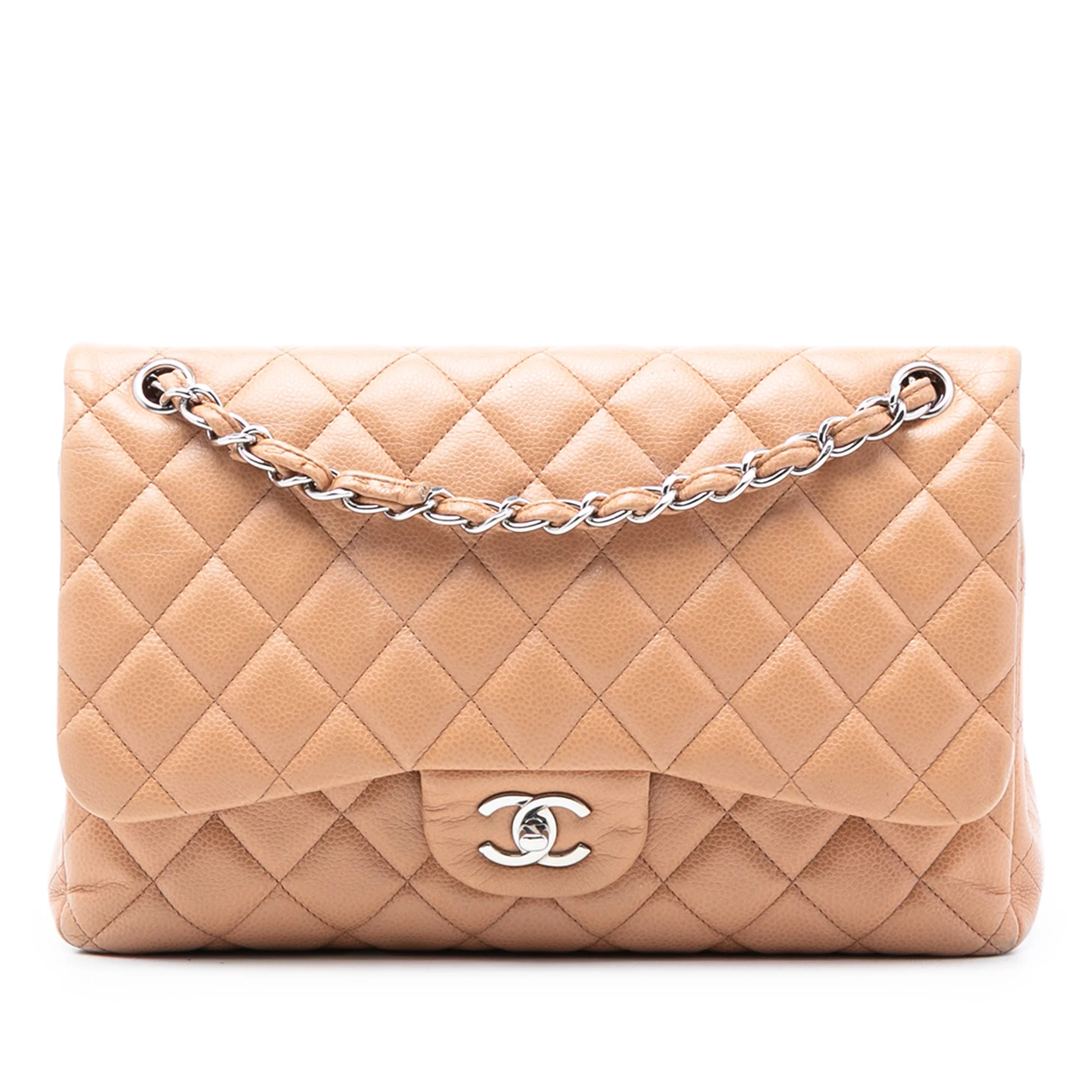 Classic Double Flap Bag Quilted Caviar Jumbo