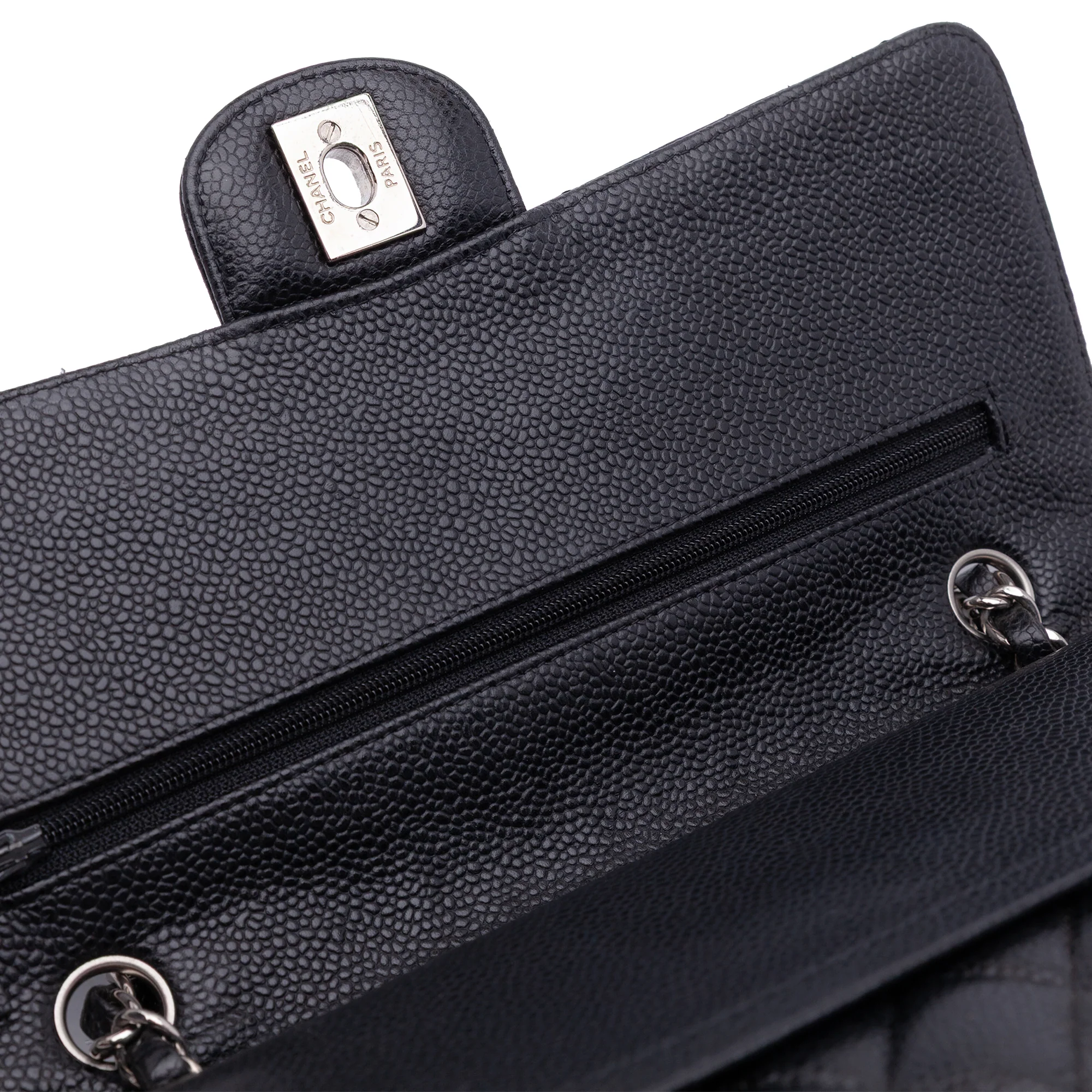 Classic Double Flap Bag Quilted Caviar Medium - Image 7