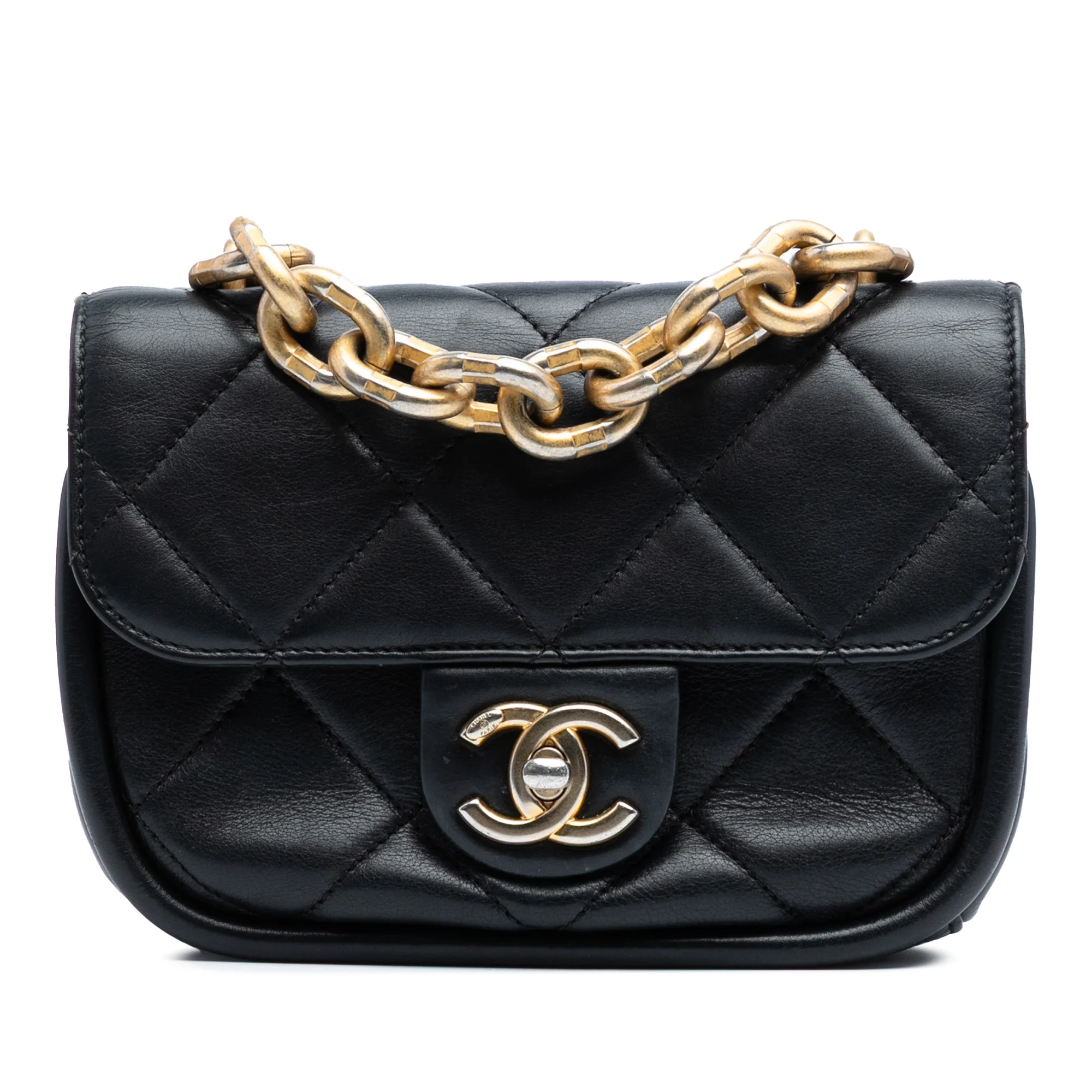 Funky Town Flap Bag Quilted Lambskin Mini