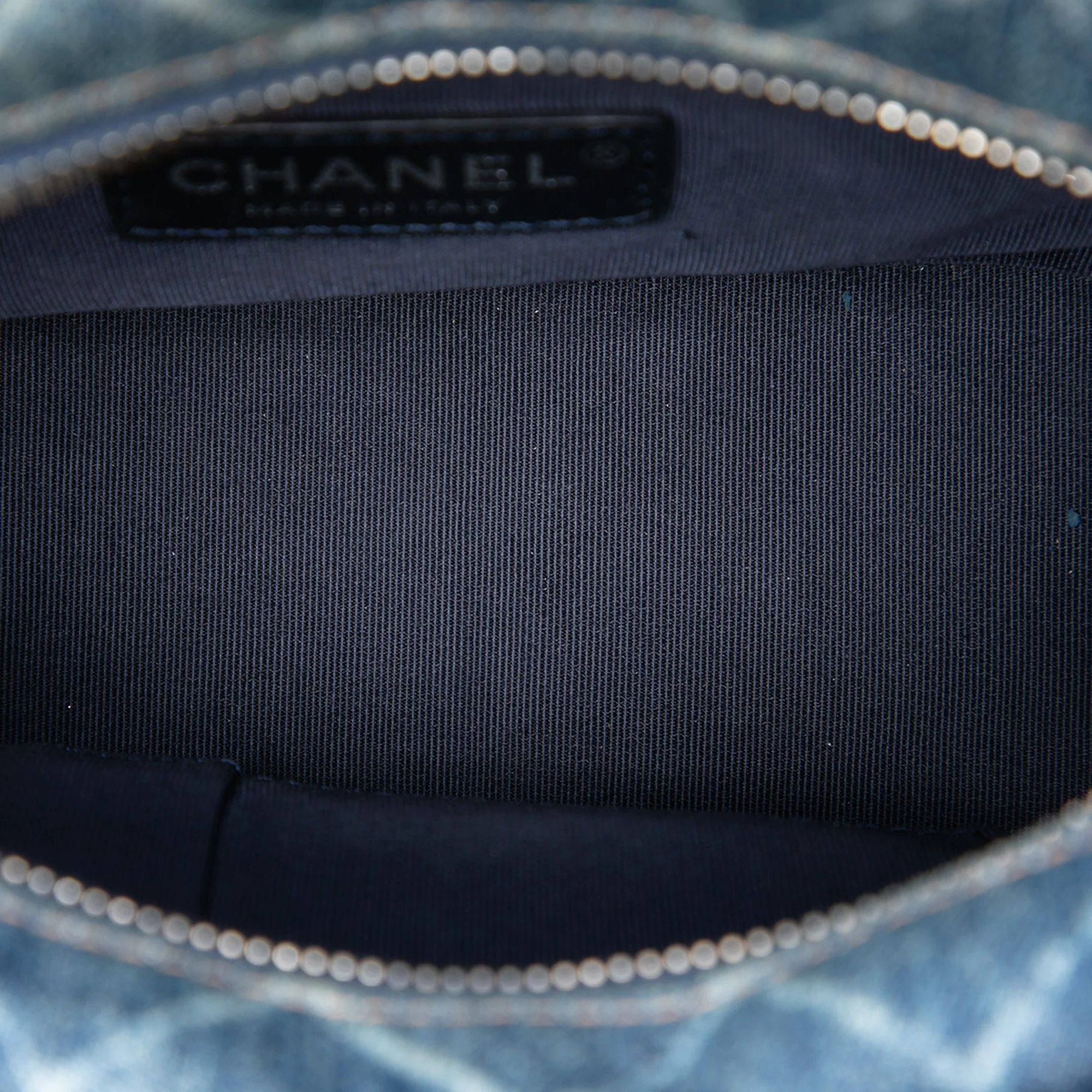 Gabrielle Hobo Printed Denim and Leather Small - Image 4