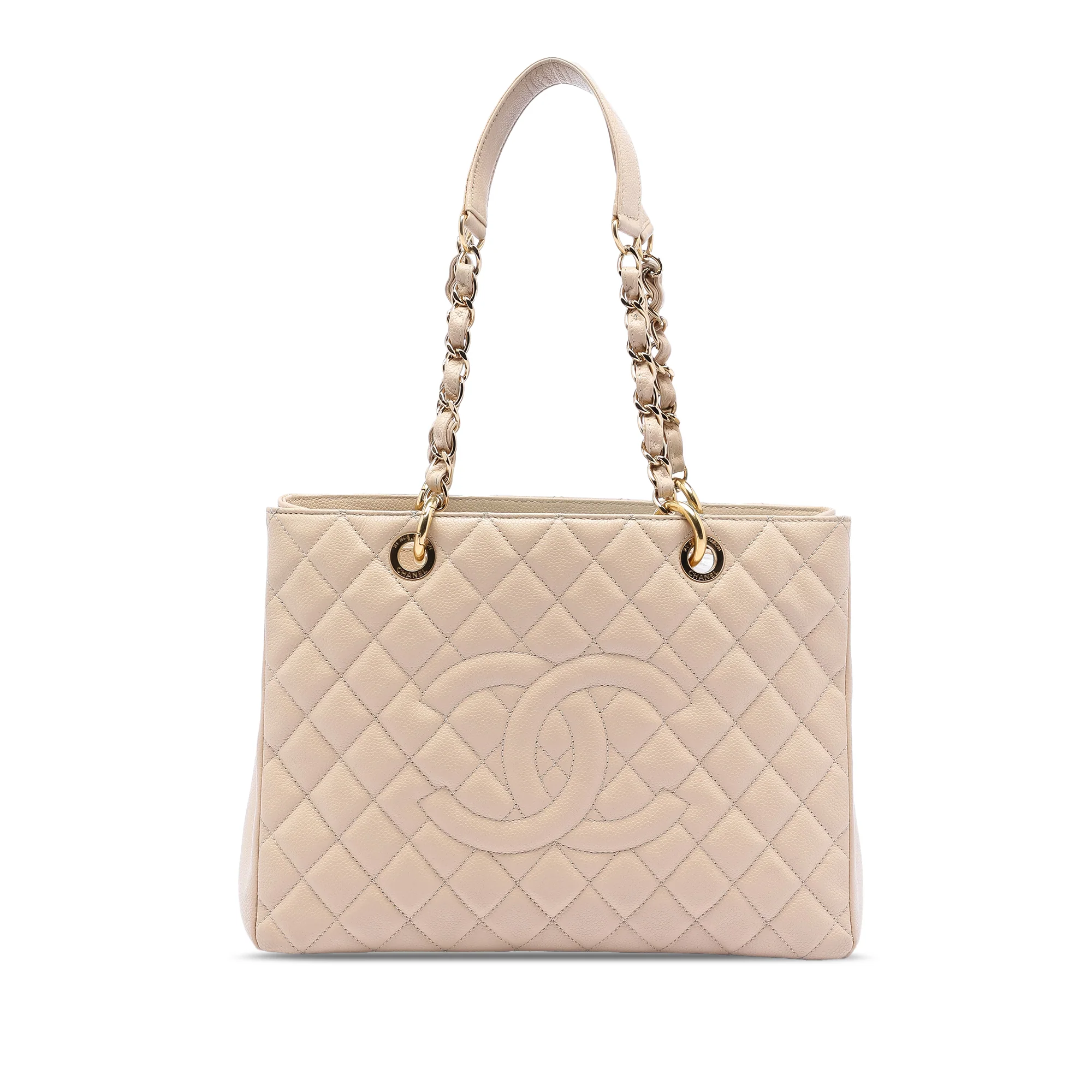 Grand Shopping Tote Quilted Caviar