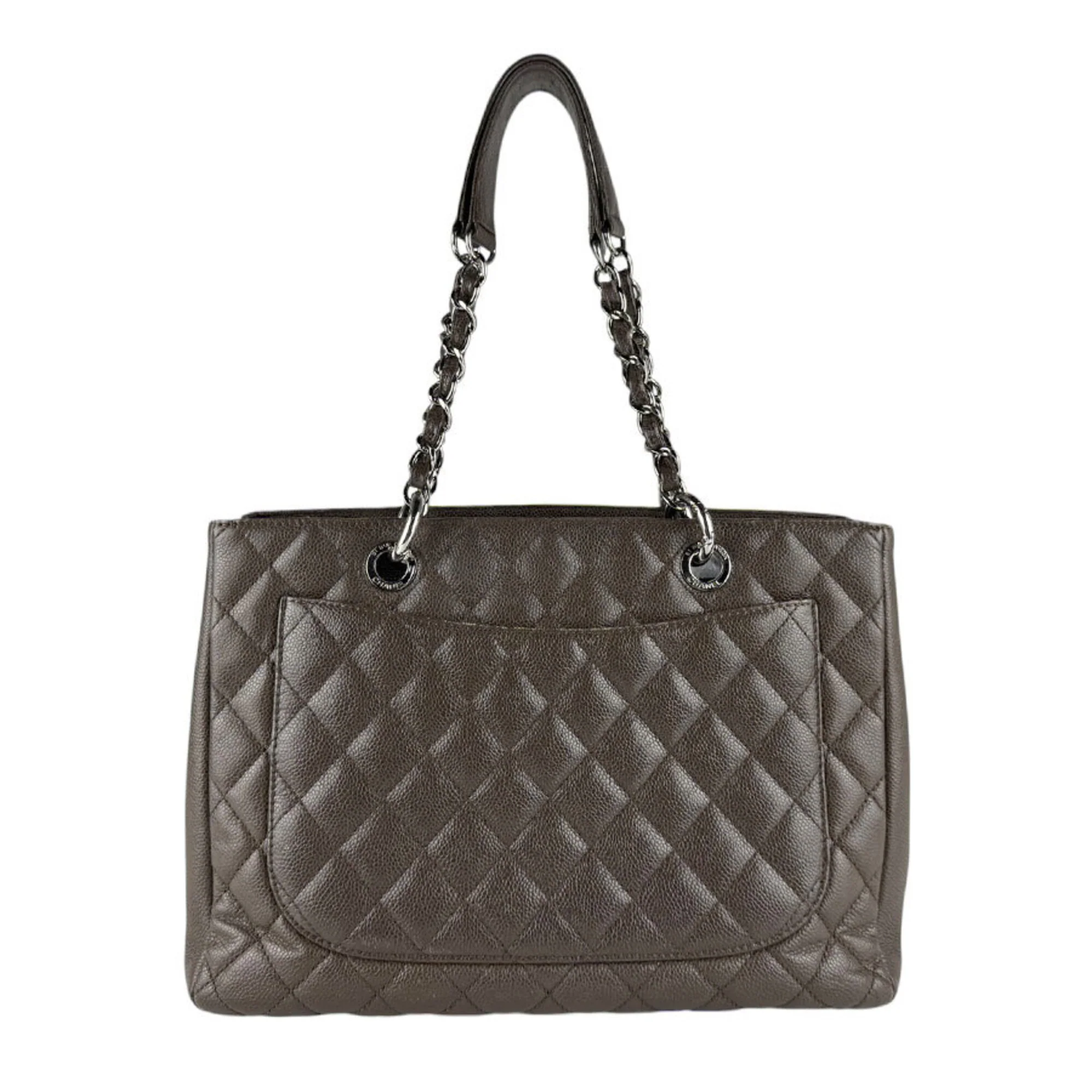 Grand Shopping Tote Quilted Caviar - Image 3