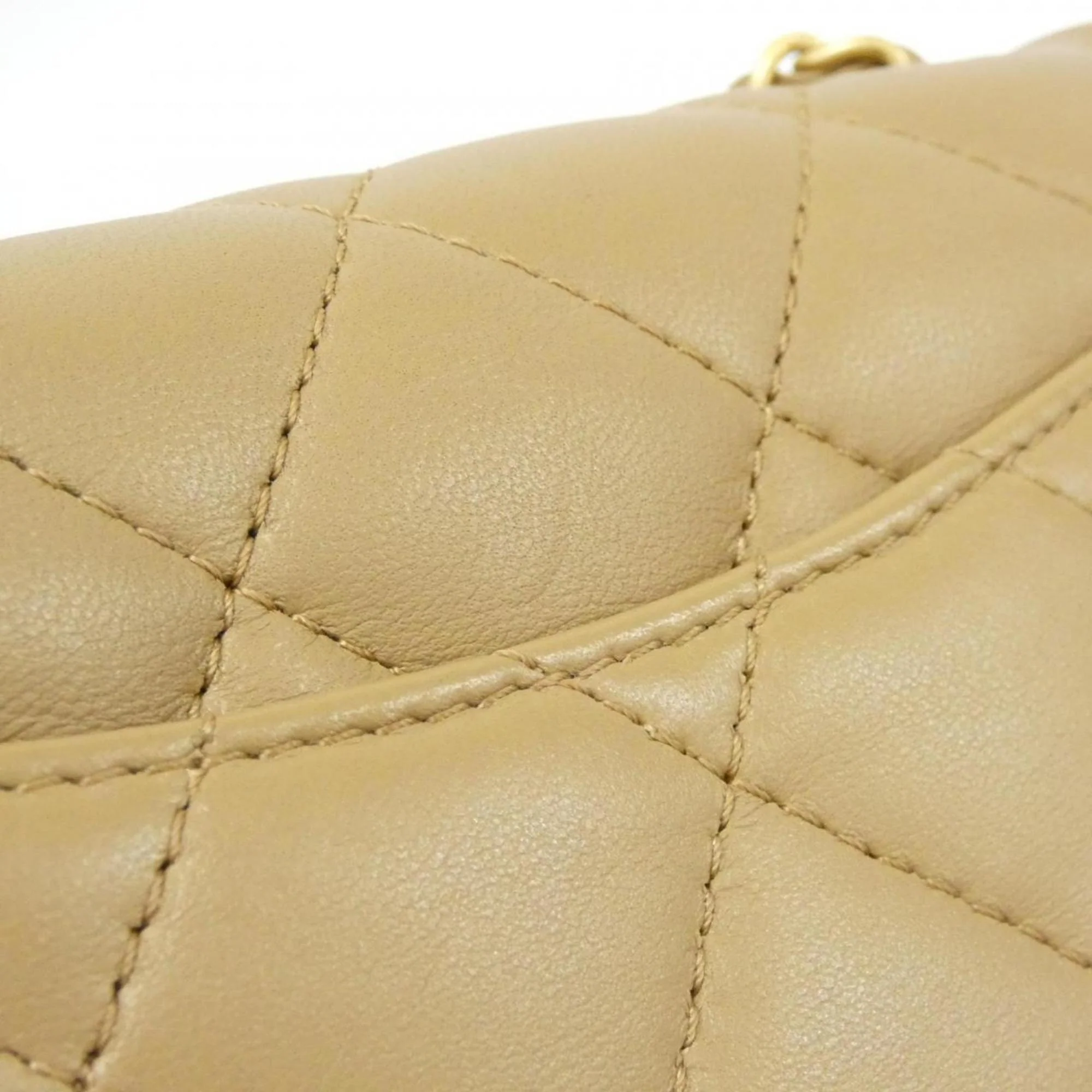 Heart Charms Flap Bag Quilted Lambskin Mini - Image 6