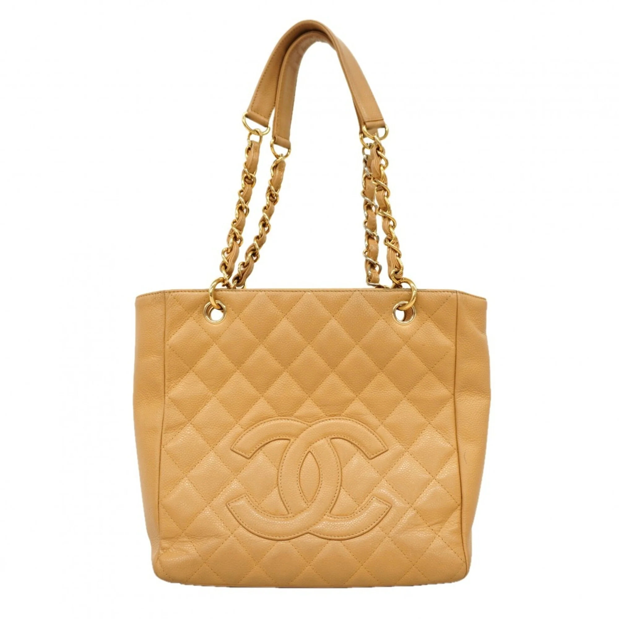 Petite Shopping Tote Quilted Caviar
