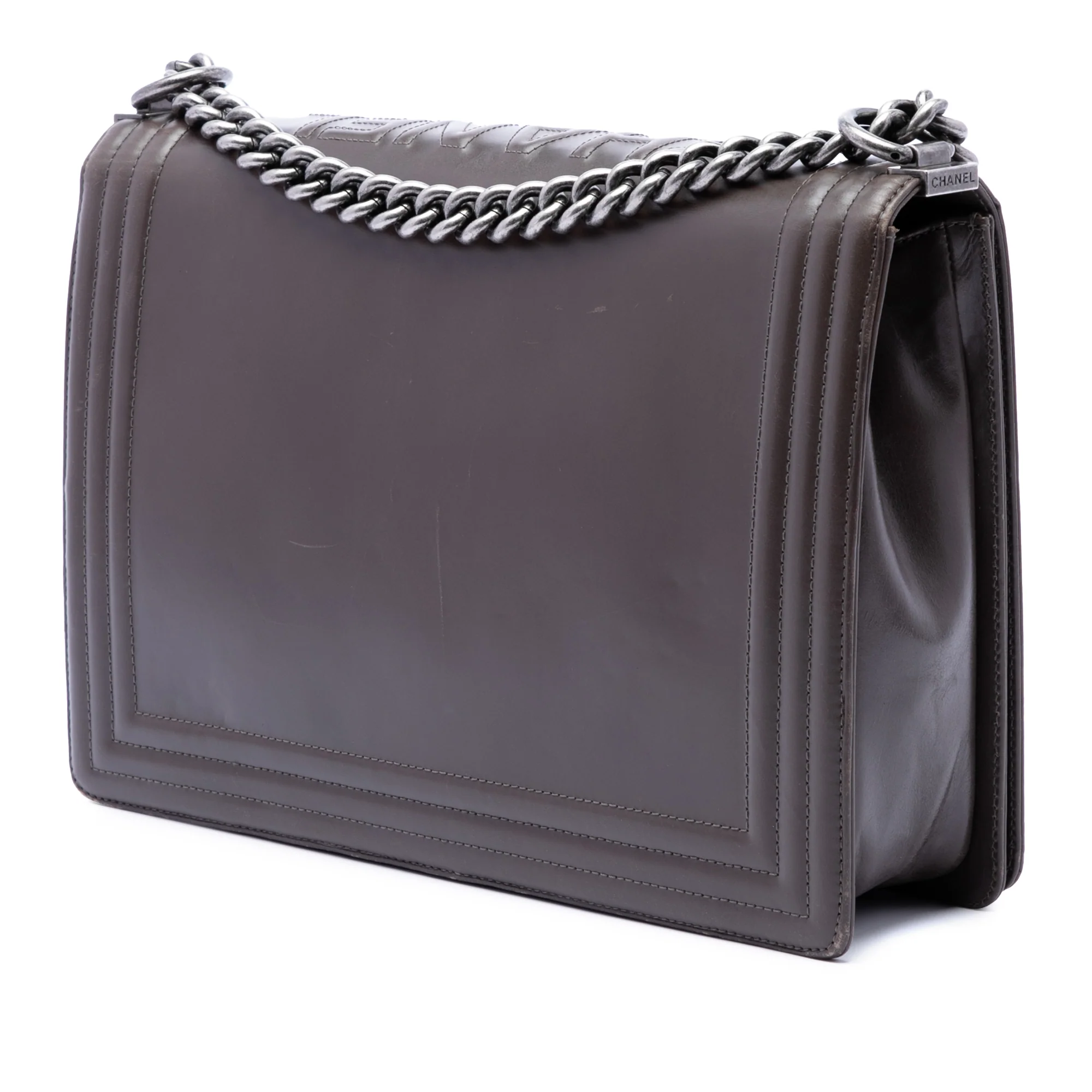 Reverso Boy Flap Bag Glazed Calfskin Large - Image 2