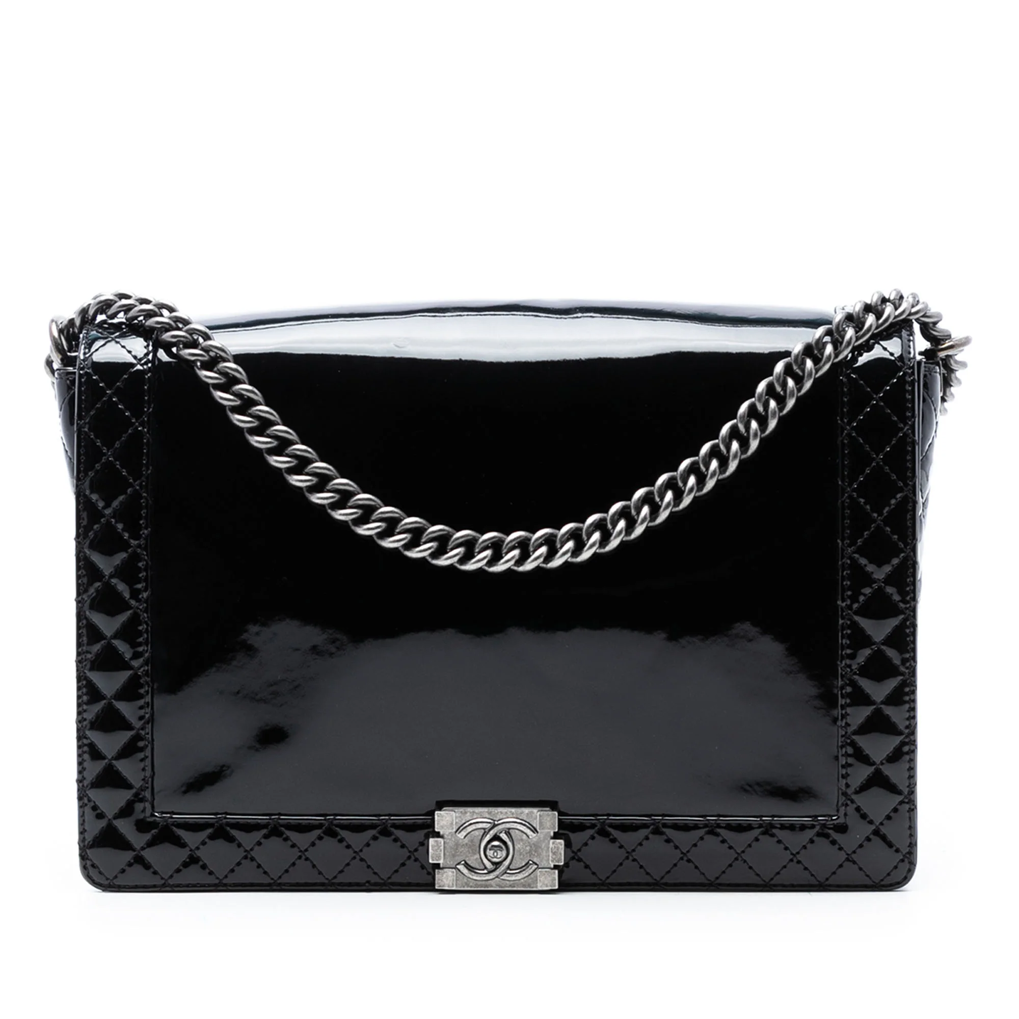 Reverso Boy Flap Bag Patent Large