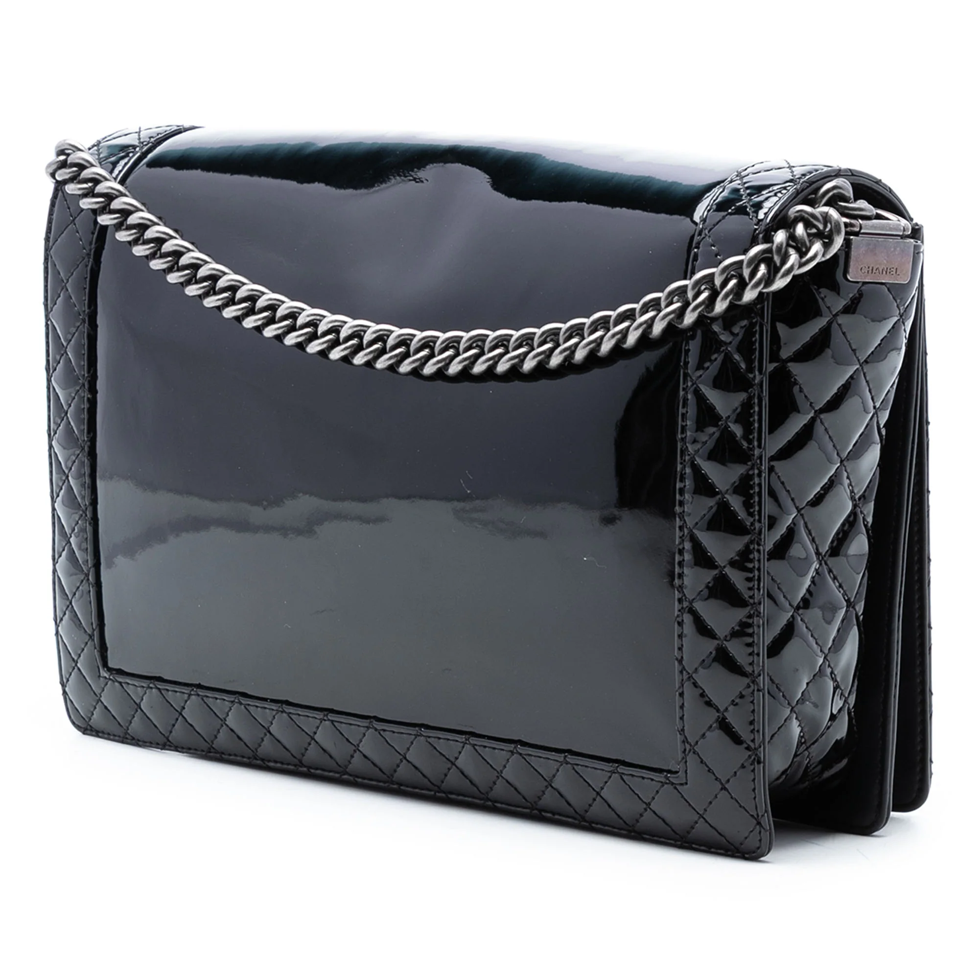 Reverso Boy Flap Bag Patent Large - Image 2