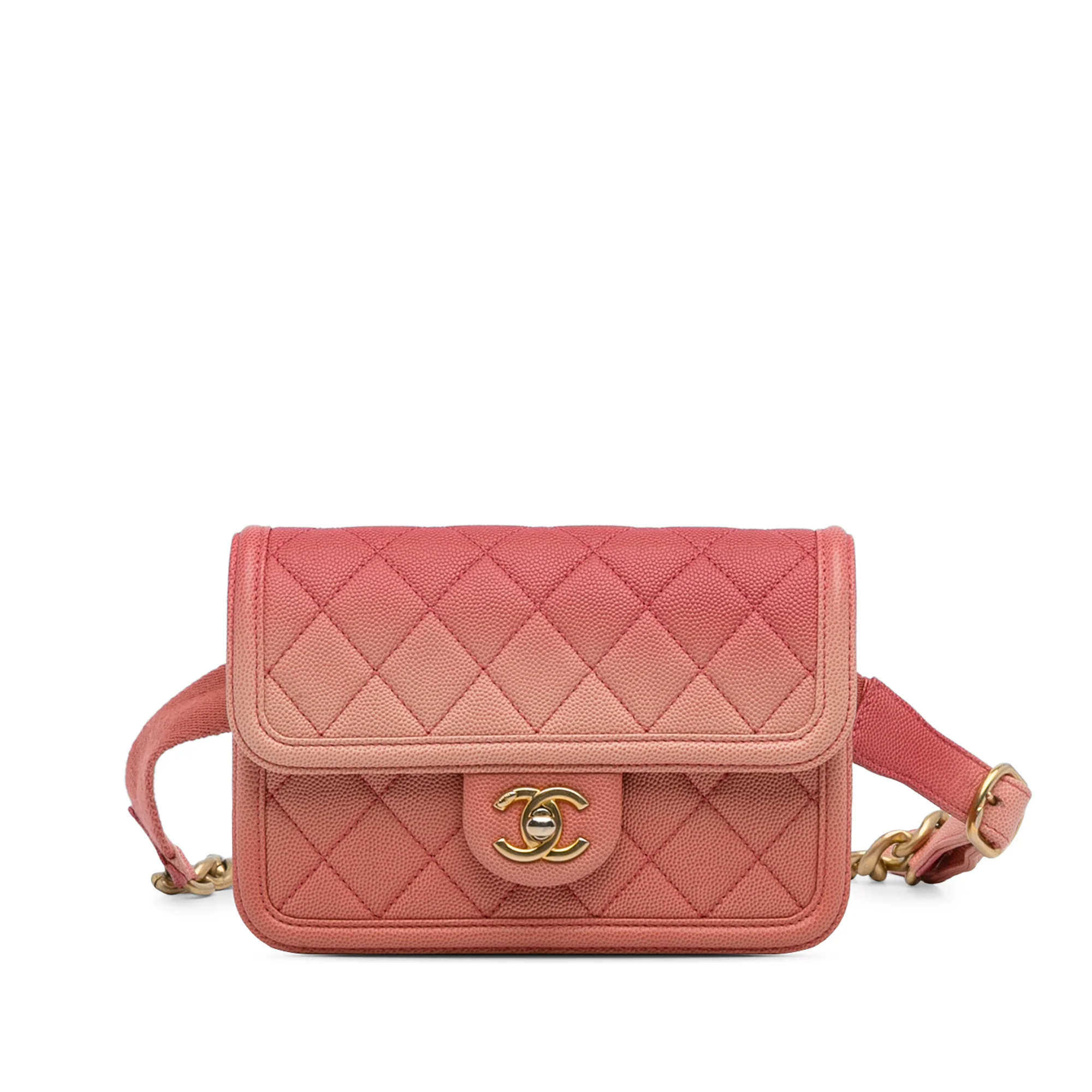 Sunset On The Sea Waist Bag Quilted Caviar Small