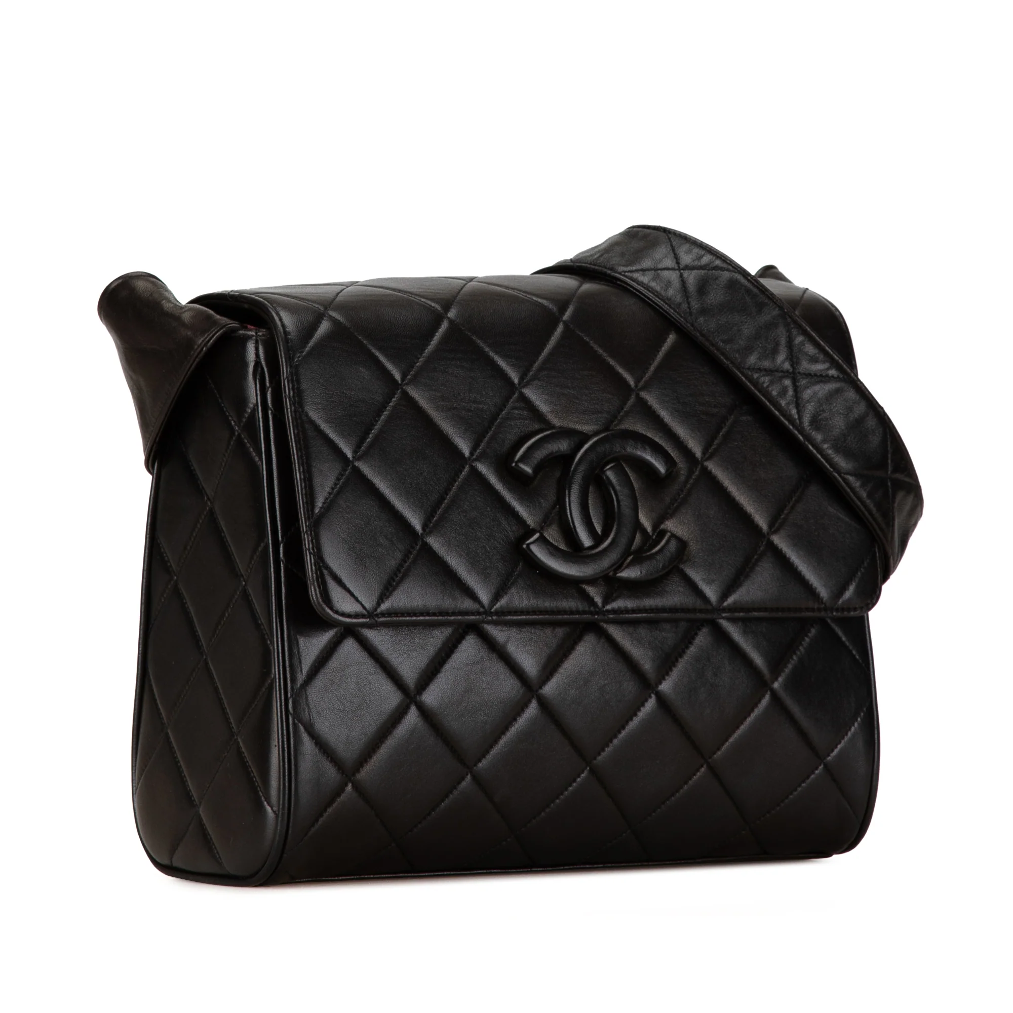 Vintage Covered CC Flap Bag Quilted Lambskin Medium - Image 2