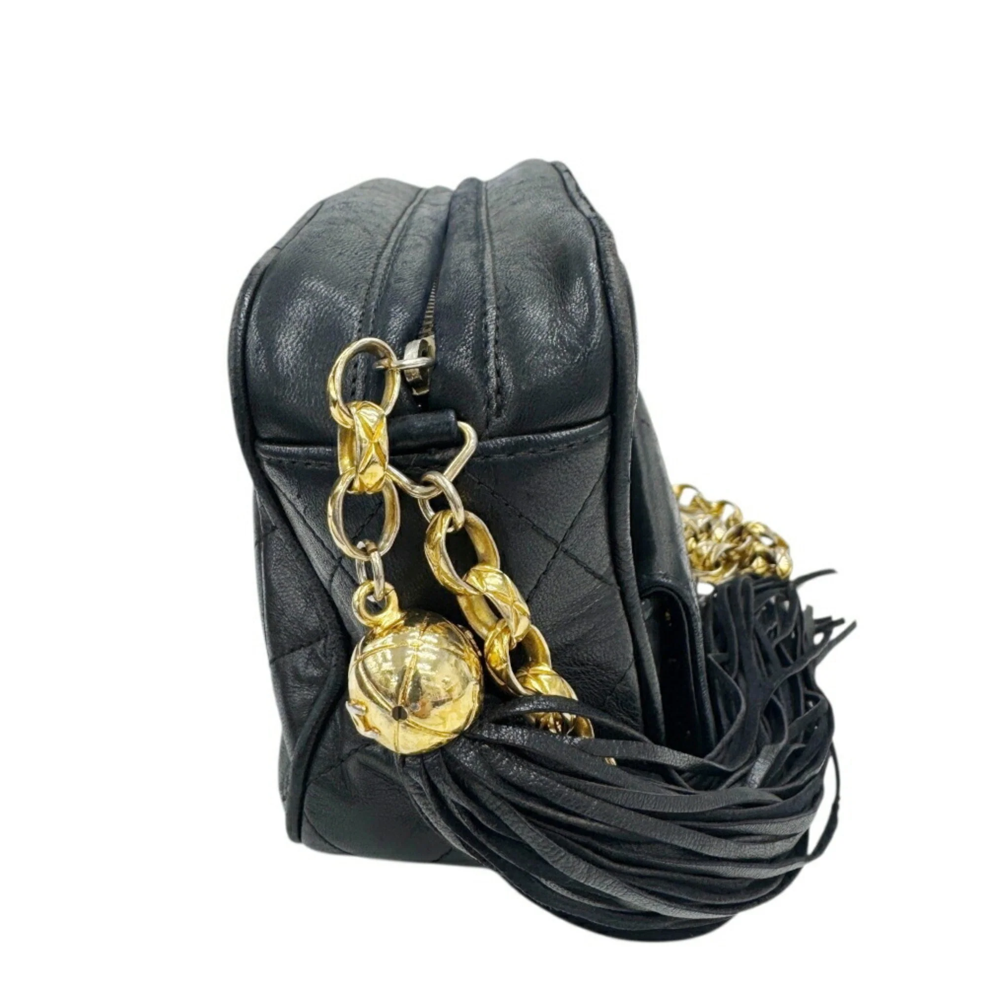 Vintage Front Pocket Camera Bag Quilted Leather Mini - Image 3