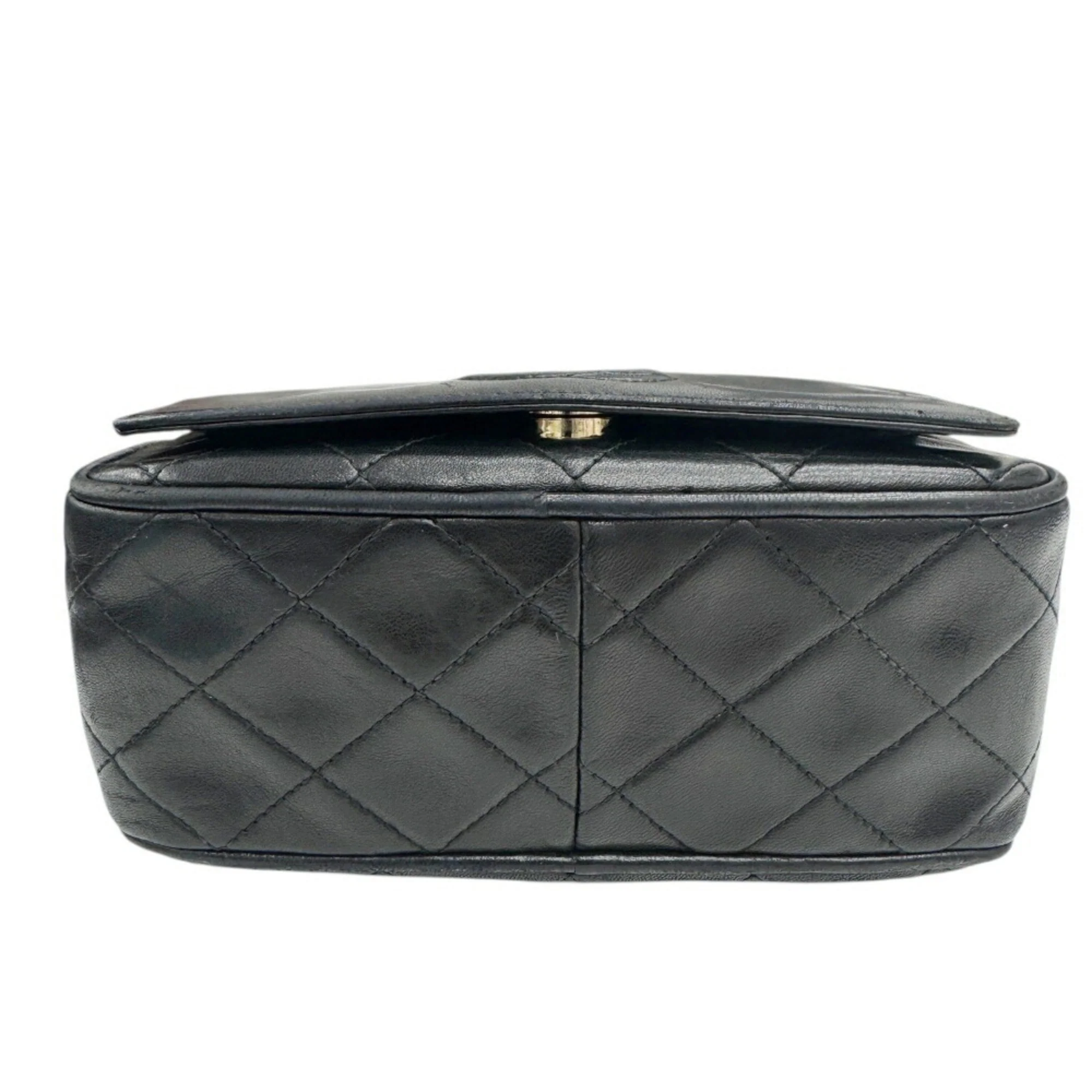 Vintage Front Pocket Camera Bag Quilted Leather Mini - Image 5
