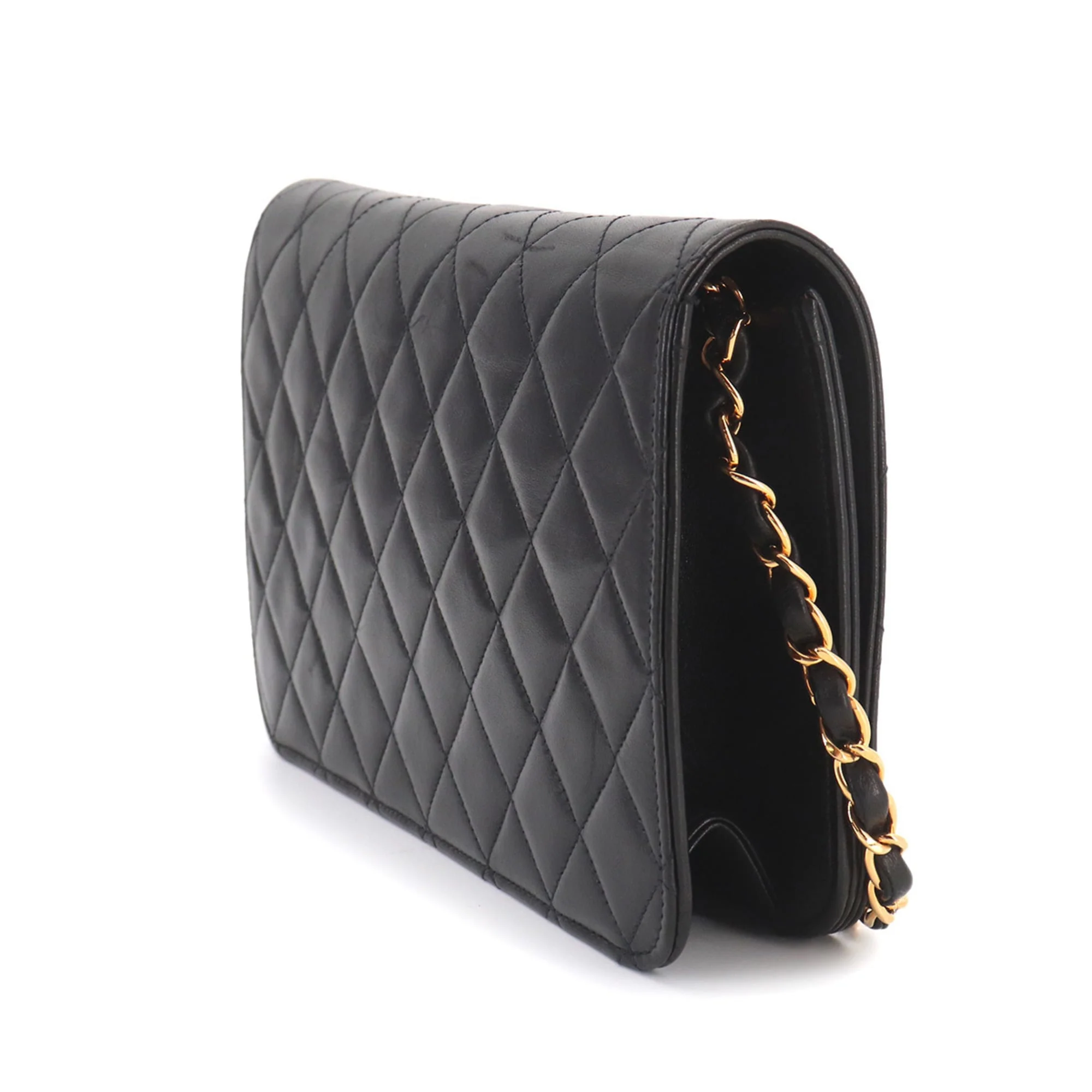 Vintage Full Flap Bag Quilted Lambskin Medium - Image 2