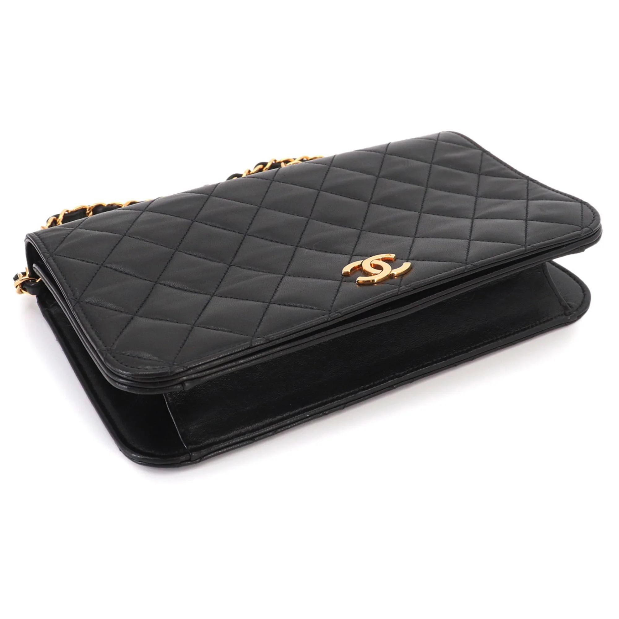 Vintage Full Flap Bag Quilted Lambskin Medium - Image 3