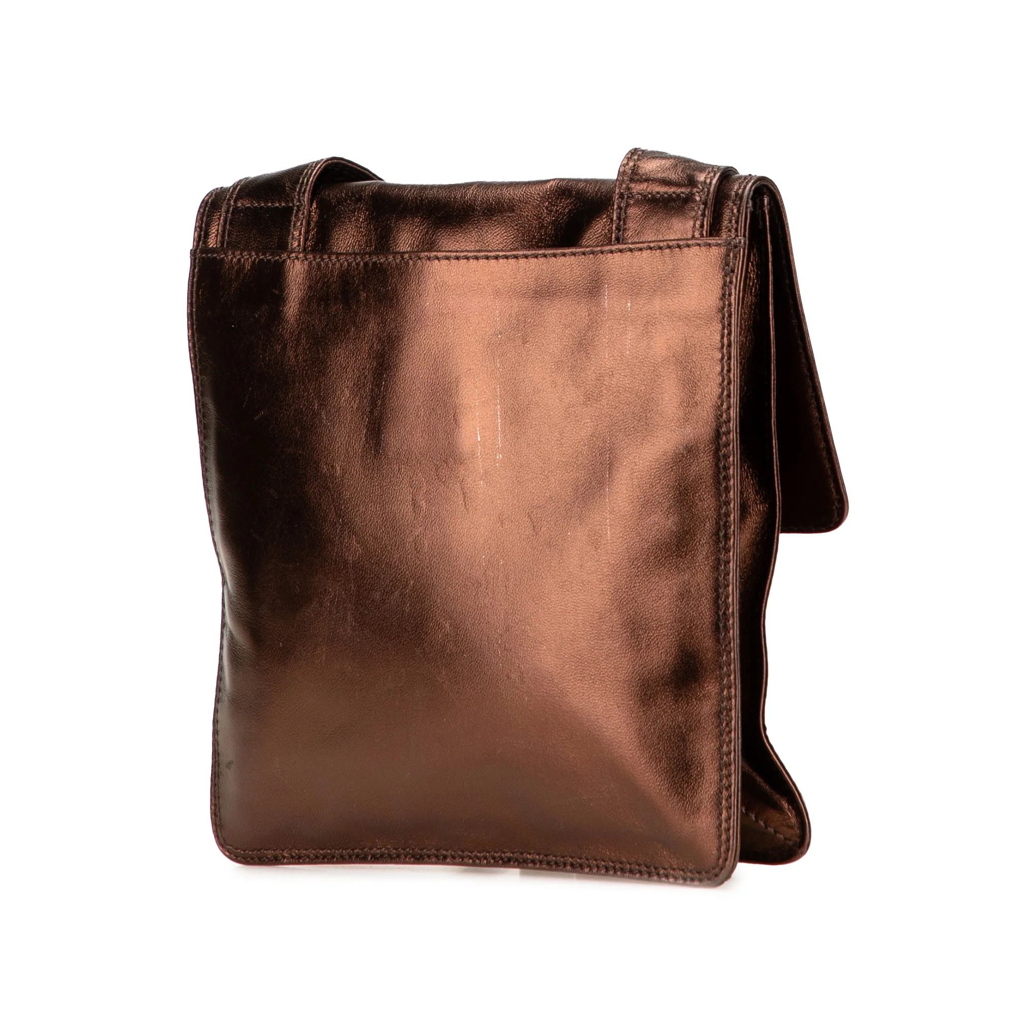 Vintage Logo Flap Messenger Bag Leather Medium - Image 2