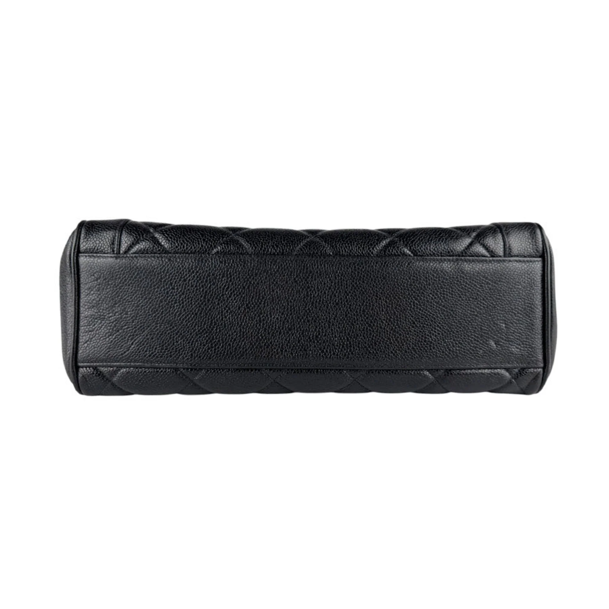 Vintage Two-Tone Kelly Top Handle Bag Quilted Caviar Jumbo - Image 4