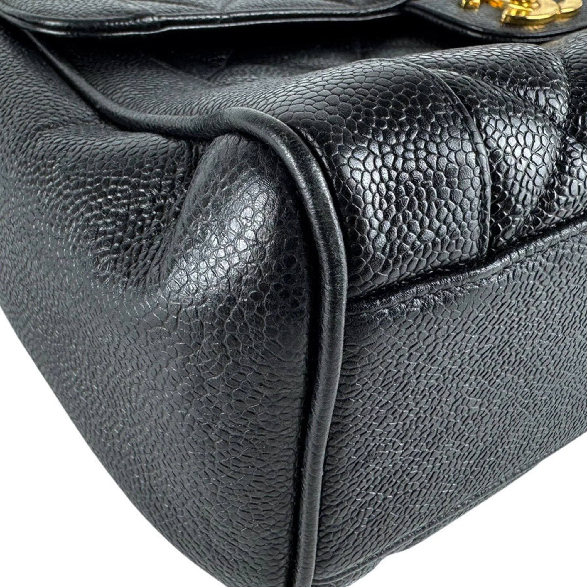 Vintage Two-Tone Kelly Top Handle Bag Quilted Caviar Jumbo - Image 8
