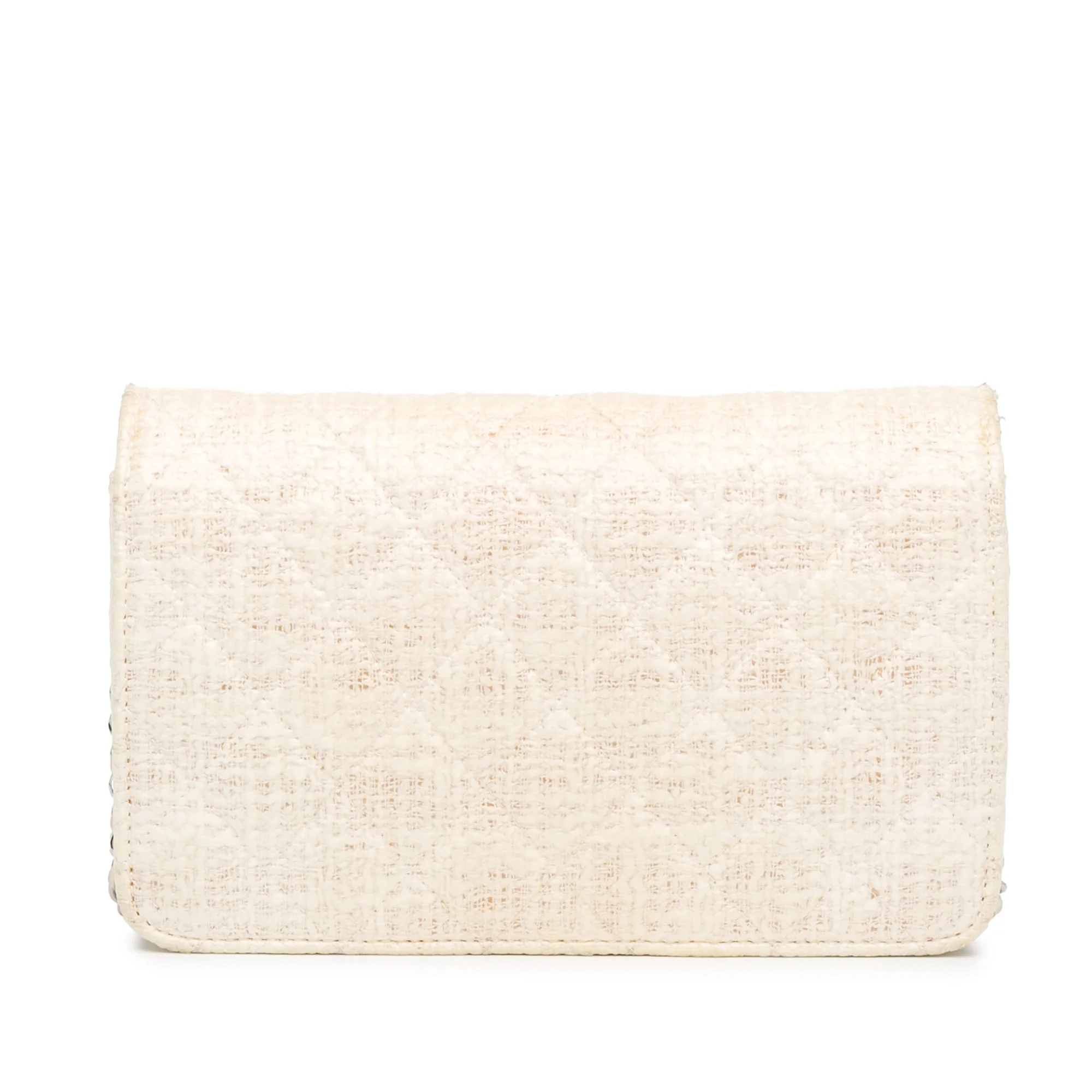 Wallet on Chain Quilted Tweed - Image 3