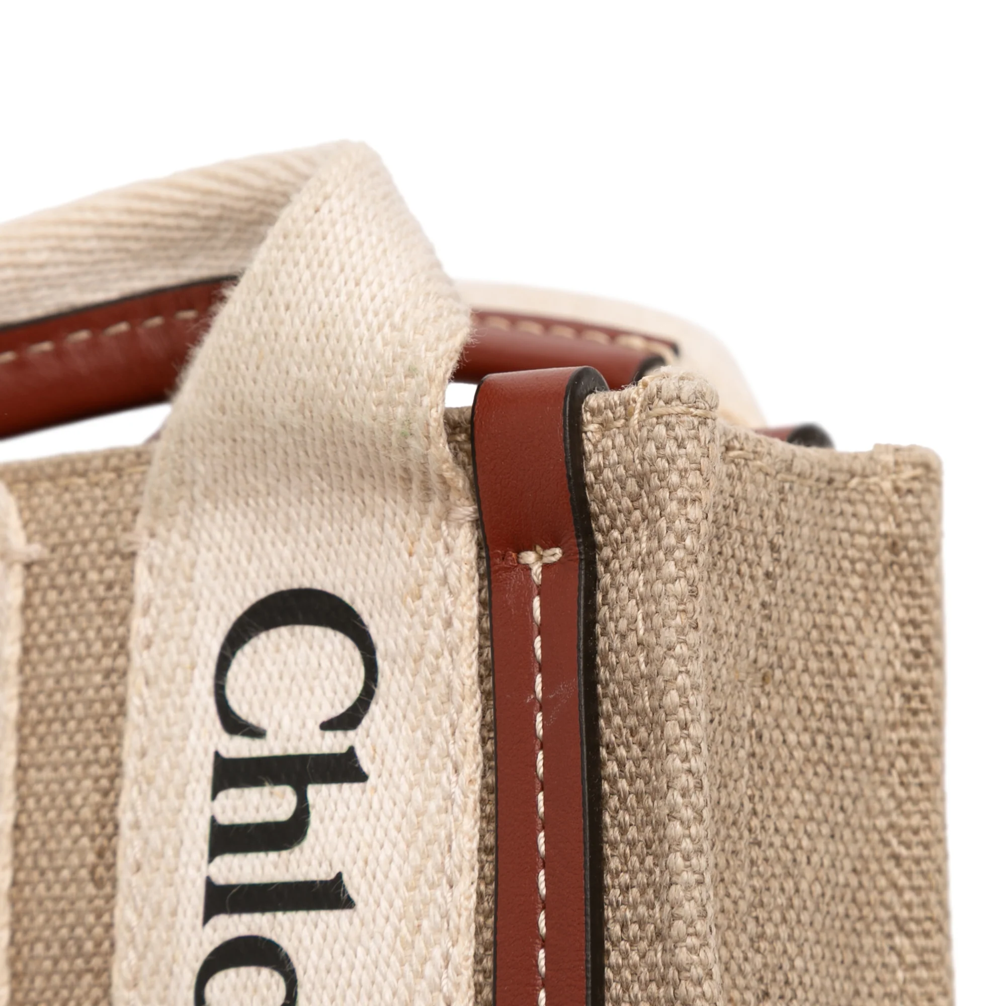 Woody Convertible Tote Canvas with Leather Small - Image 8