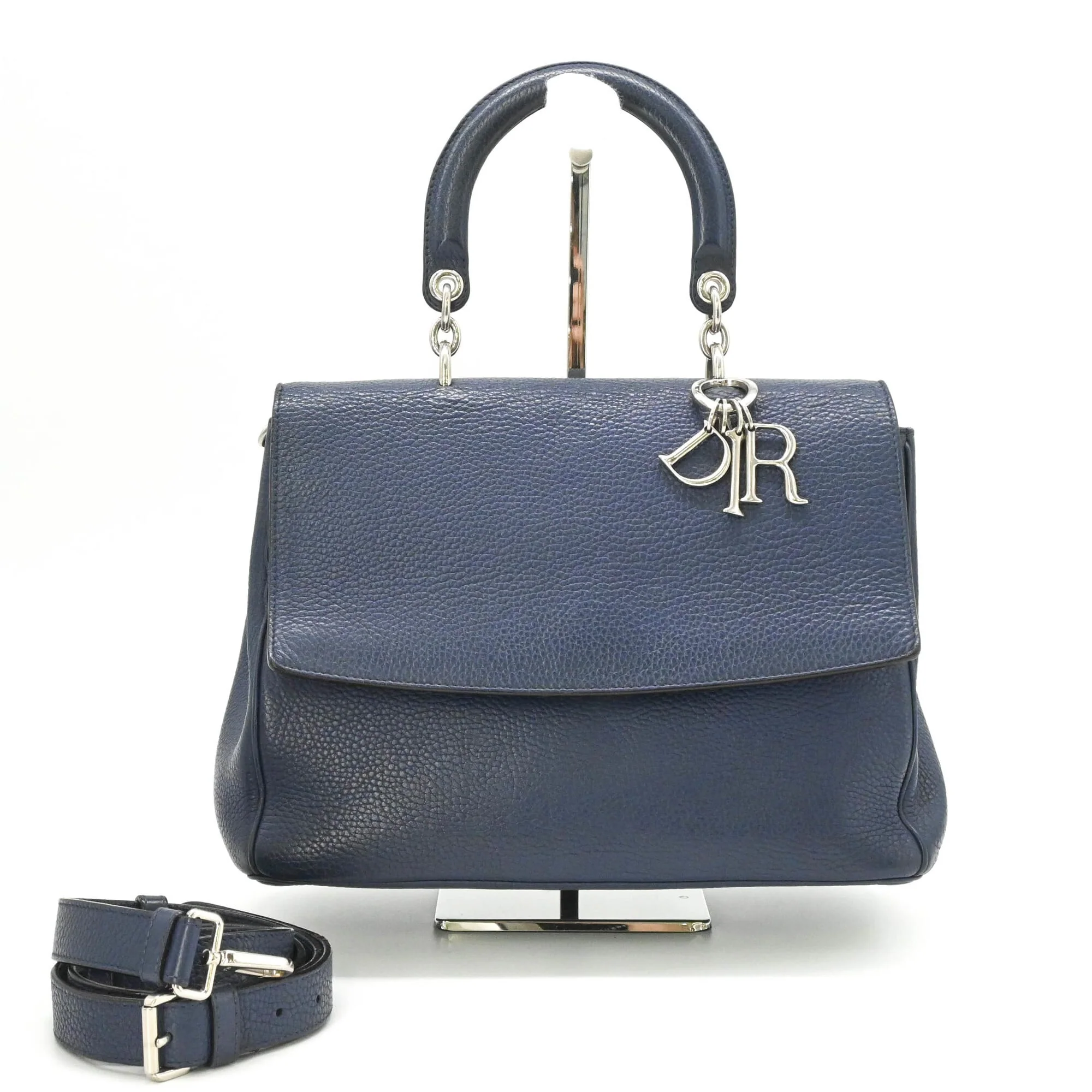 Be Dior Bag Pebbled Leather Medium